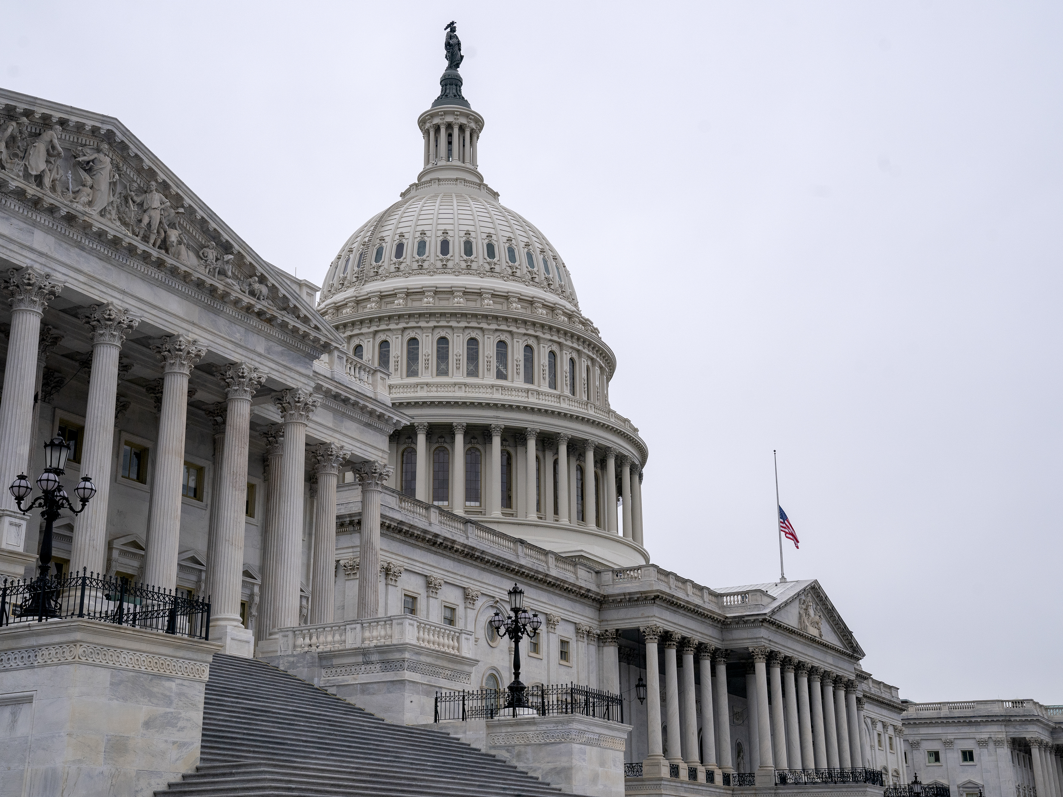 Members of the Capitol Police are under investigation for their actions as rioters attacked the U.S. Capitol building on Wednesday. An unspecified number of officers have been suspended. (Getty Images)