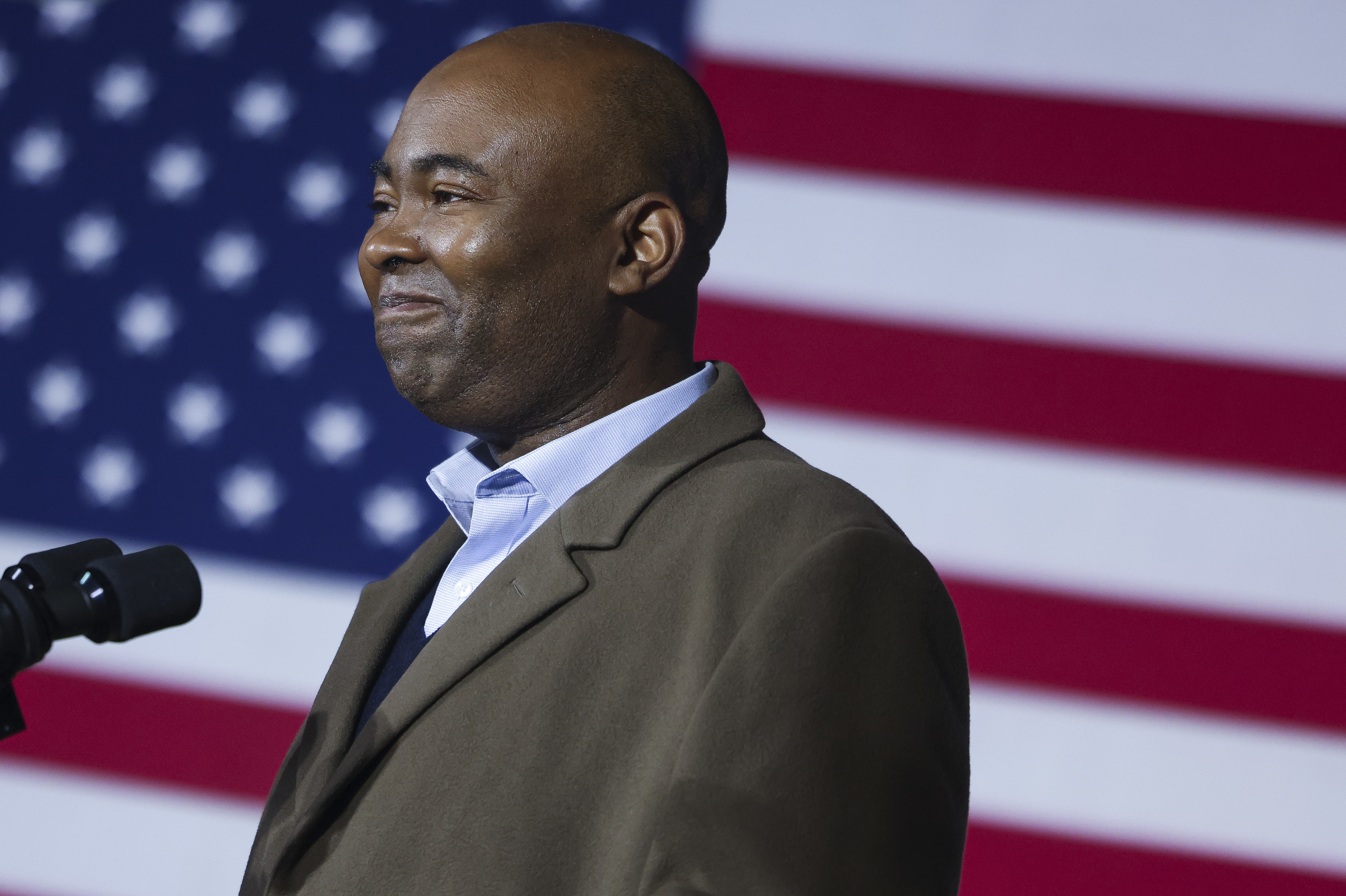 Jaime Harrison, seen here after conceding South Carolina's U.S. Senate election to Sen. Lindsey Graham on Nov. 3, is President-elect Joe Biden's choice to be the Democratic National Committee chair. (Getty Images)