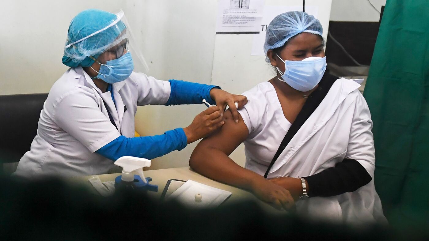 India Kicks Off A Massive COVID-19 Vaccination Drive : Coronavirus Updates : NPR