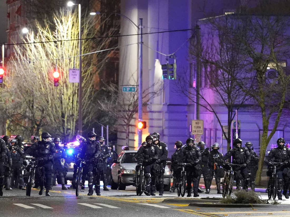 Protests Sparked In Tacoma After Police Officer Drives Into Crowd : NPR