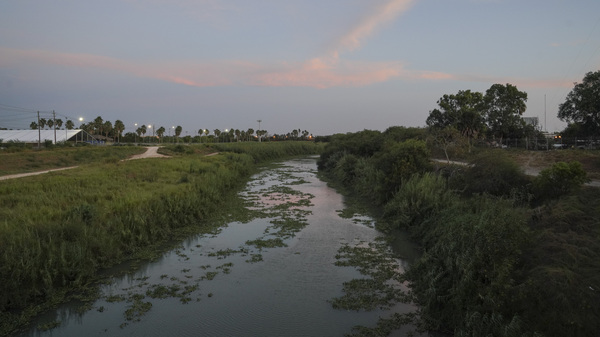 The Rio Grande as seen from the Gateway International Bridge in Matamoros, Mexico in 2019. A mother and her four daughters from Honduras crossed the river nearly three years ago to seek asylum. The daughters were released from a federally-funded shelter and placed with their father in Virginia. Their mother is currently in a shelter in Honduras.
