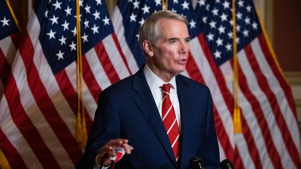 Sen. Rob Portman, R-Ohio, seen here during a press conference in October, announced he won
