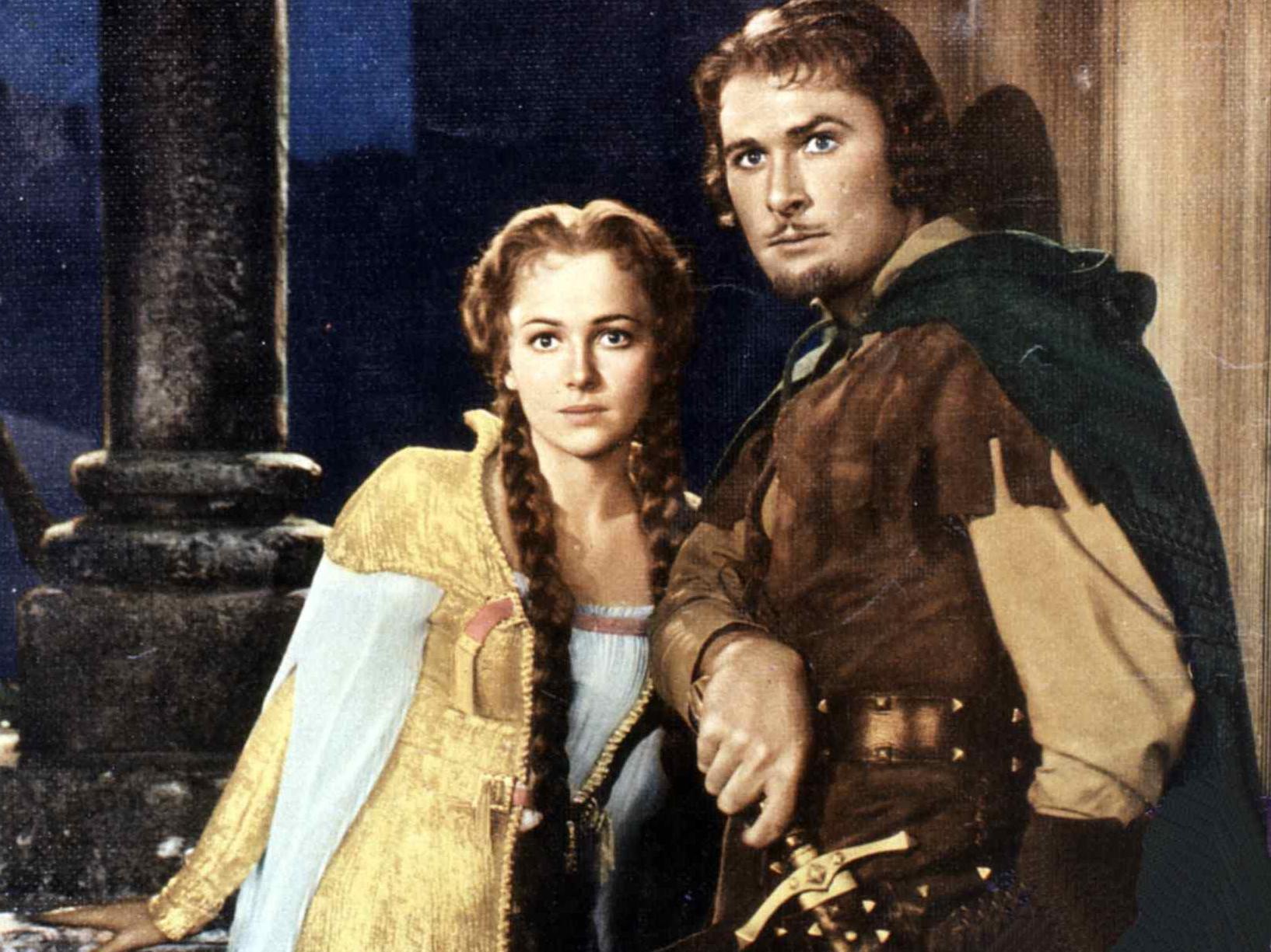Angry online traders looking for the Robinhood stock app should also not cast blame on the 1938 movie <em>The Adventures of Robin Hood</em>, starring Errol Flynn and Olivia de Havilland. (FilmPublicityArchive/United Archives via Getty Images)