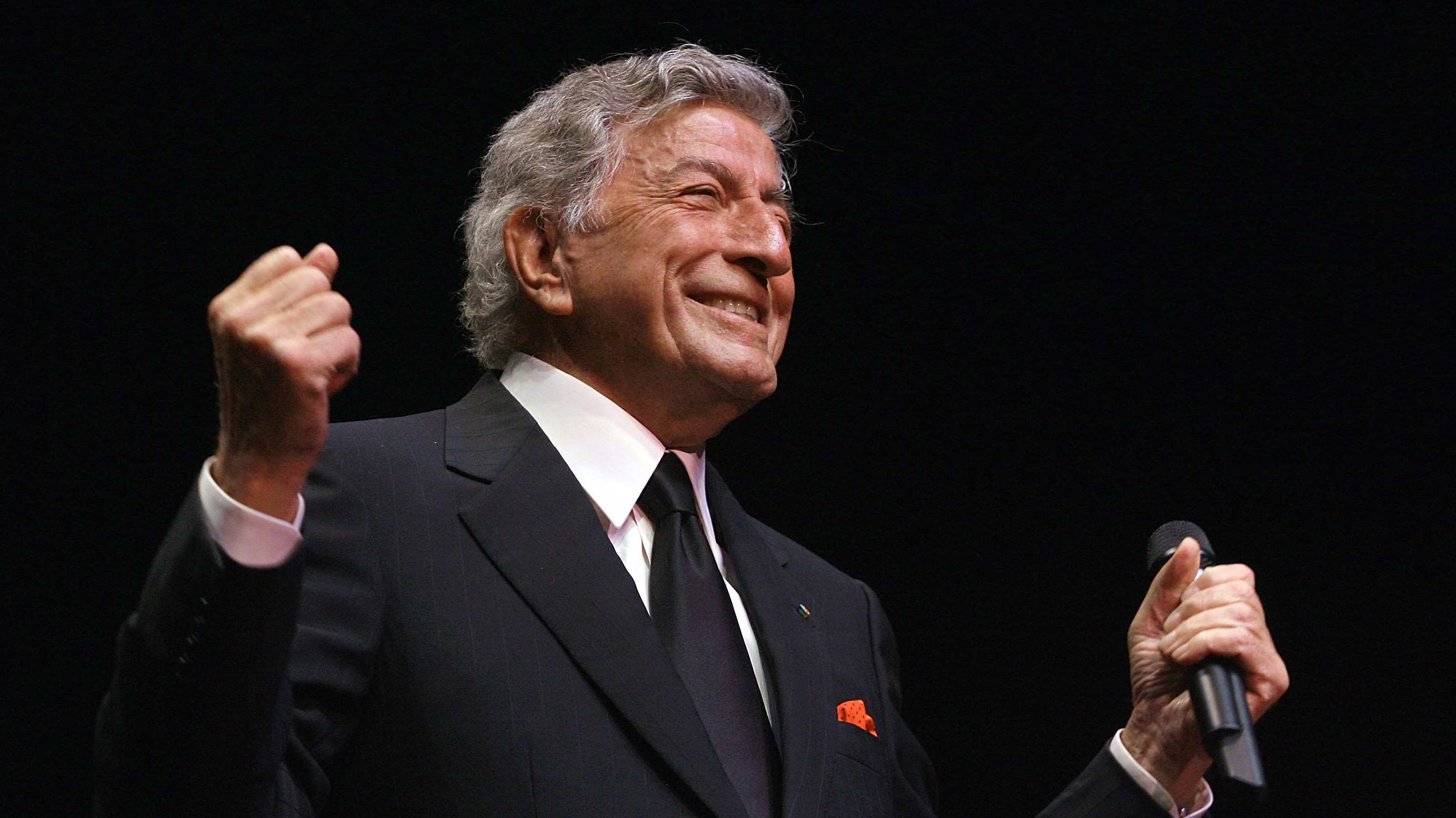 Singer Tony Bennett performing at the Royal Albert Hall in London in 2007.