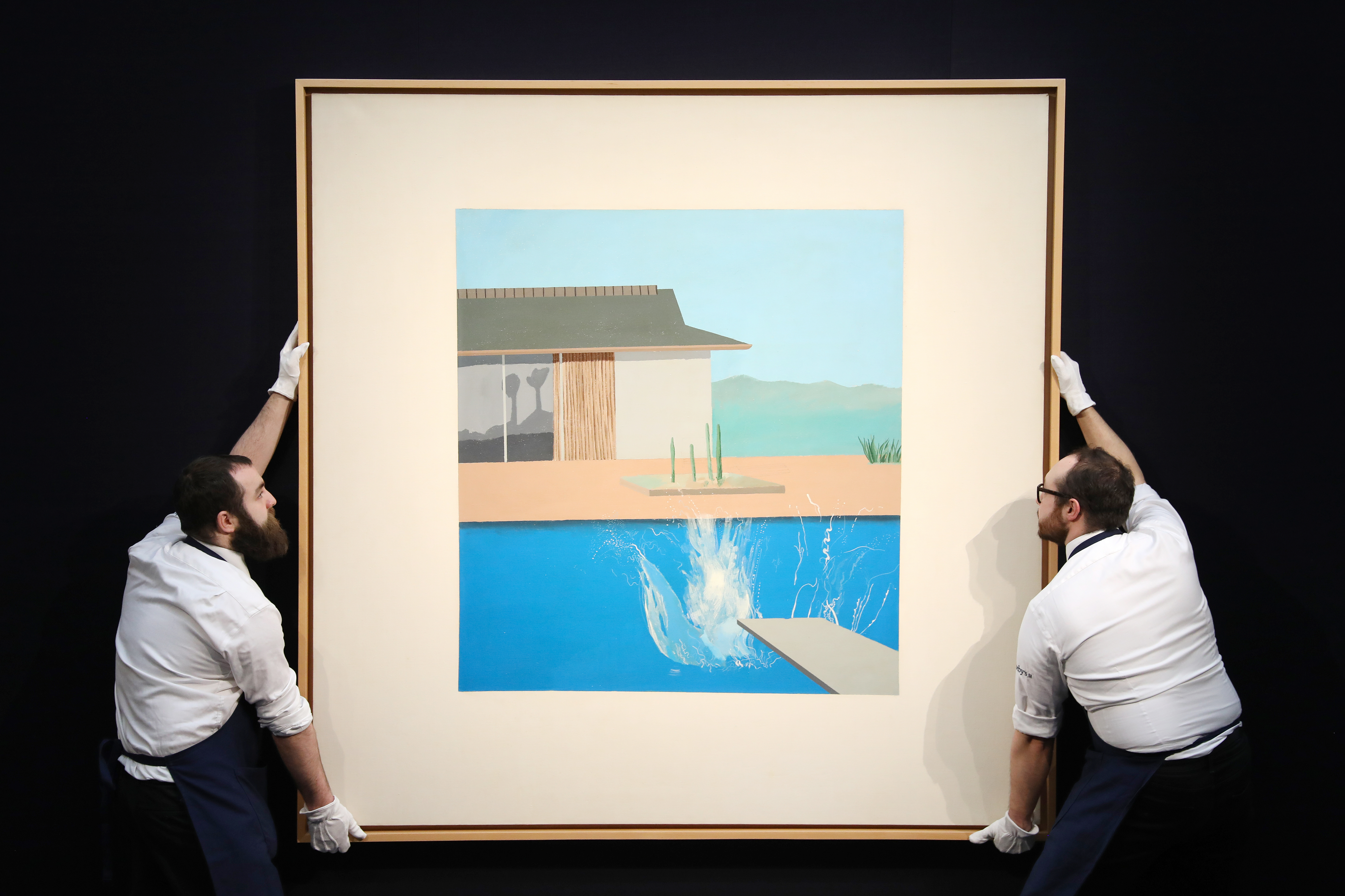 David Hockney, one of the most influential artists of the 20th century, dies at 88 2 Hockney's 1966 The Splash is unveiled at Sotheby's on Feb. 7, 2020 in London. He followed it with A Bigger Splash in 1967.