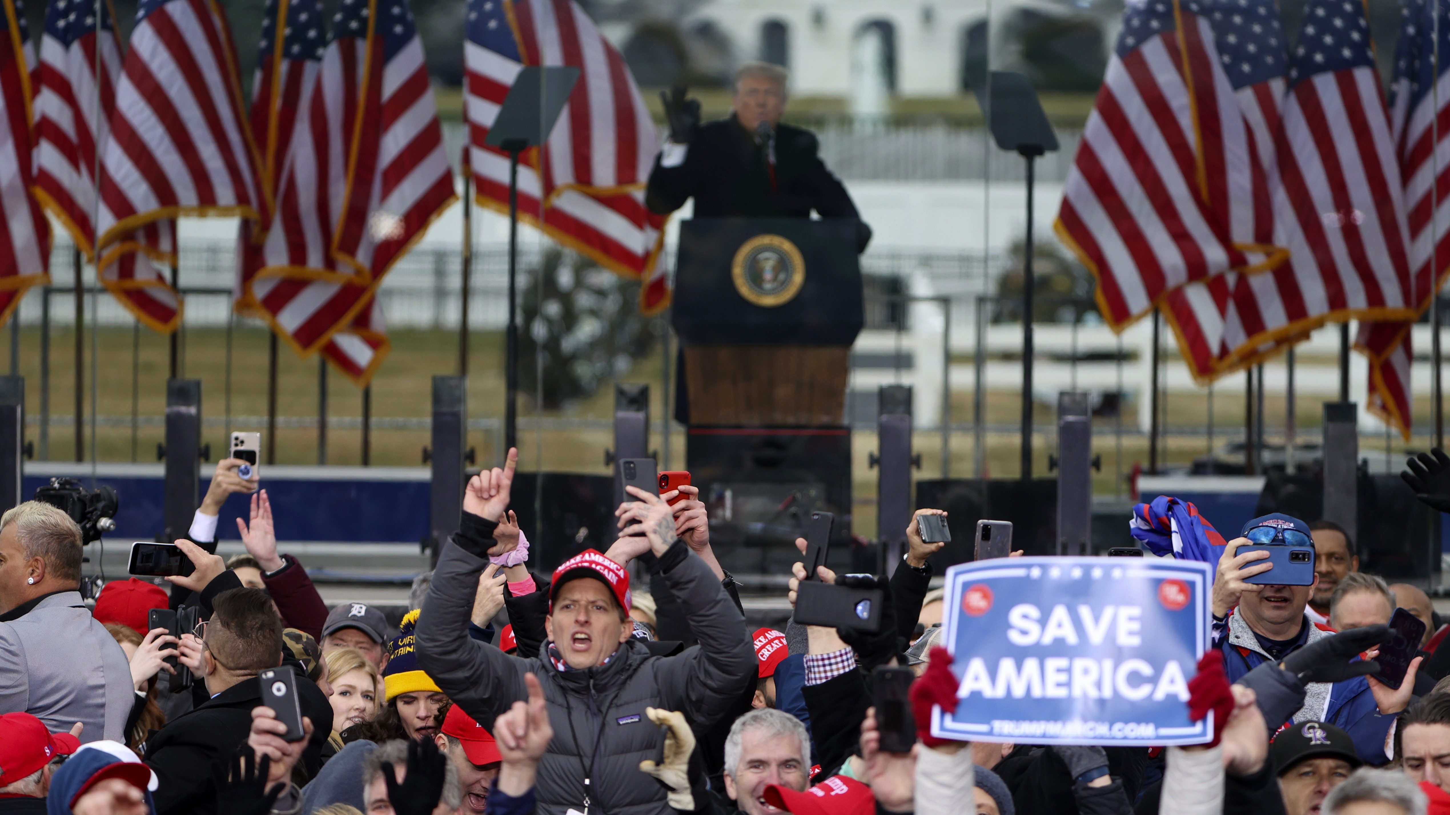 In a pre-trial brief released on Tuesday, House impeachment managers argue former President Donald Trump whipped a crowd of supporters into a &quot;frenzy&quot; on Jan. 6 and incited the ensuing riot at the U.S. Capitol. (Getty Images)