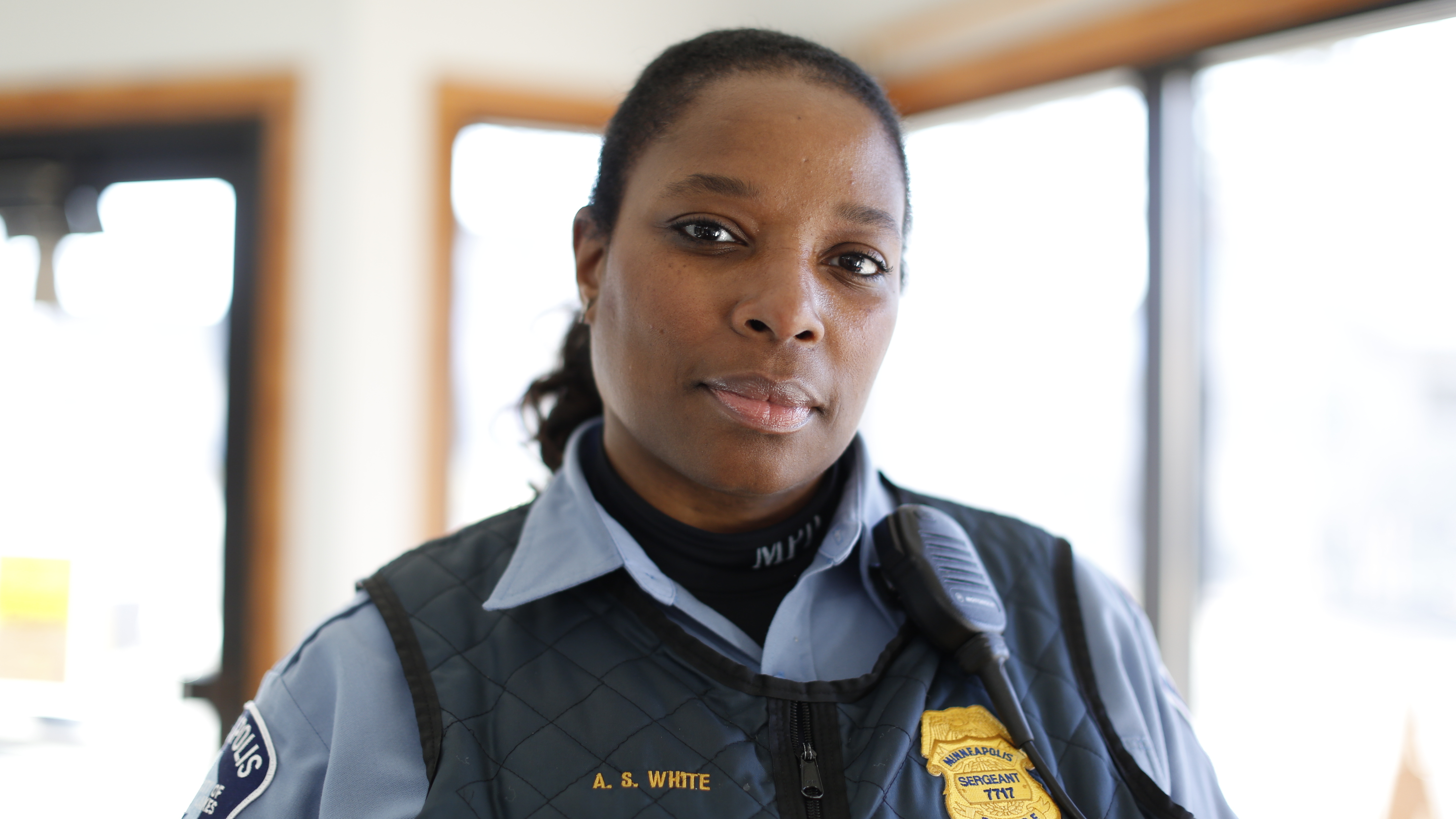 Sgt. Alice White has been with the Minneapolis Police Department since 2004. She's one of four officers profiled in the documentary <em>Women in Blue,</em> on the PBS Independent Lens series. (PBS)