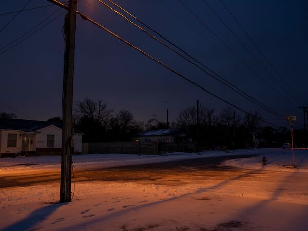 Snow covers the ground in Waco, Texas, on Feb. 17. Texas Gov. Greg Abbott has blamed renewable sources for the blackouts that have hit the state. In fact, they were caused by a systemwide failure across all energy sources.