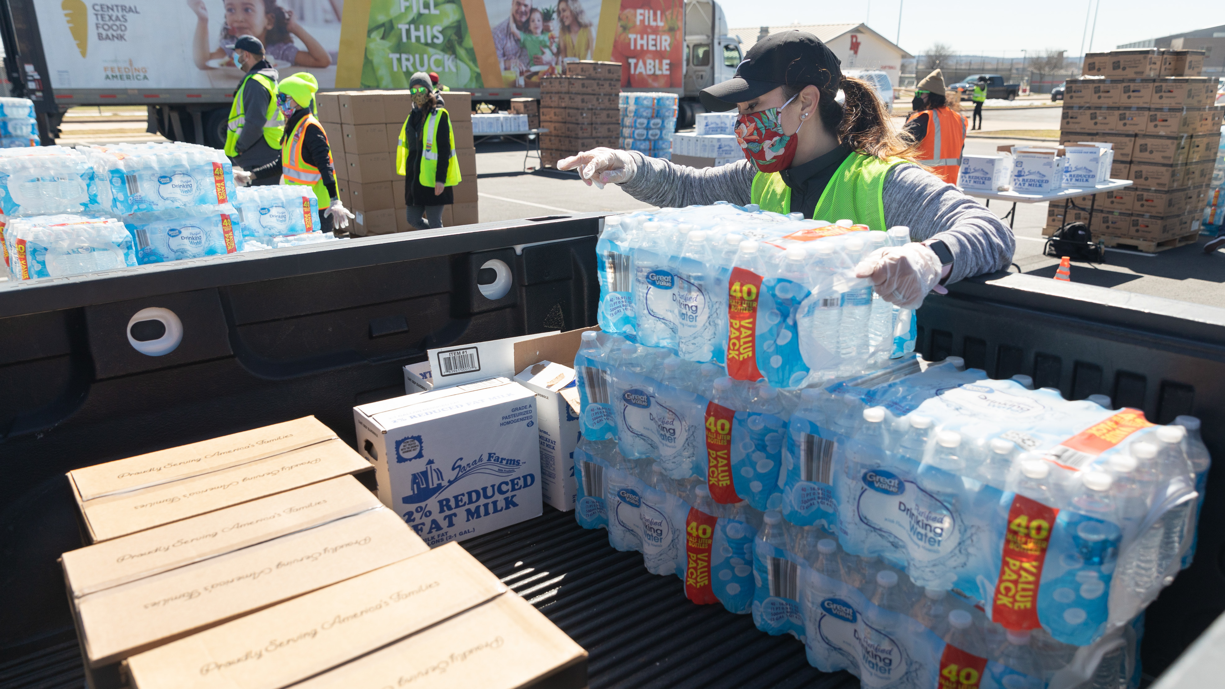 AOC In Texas: Ocasio-Cortez Visits Houston Food Bank, Raises $4M For Relief  : Live Updates: Winter Storms 2021 : NPR