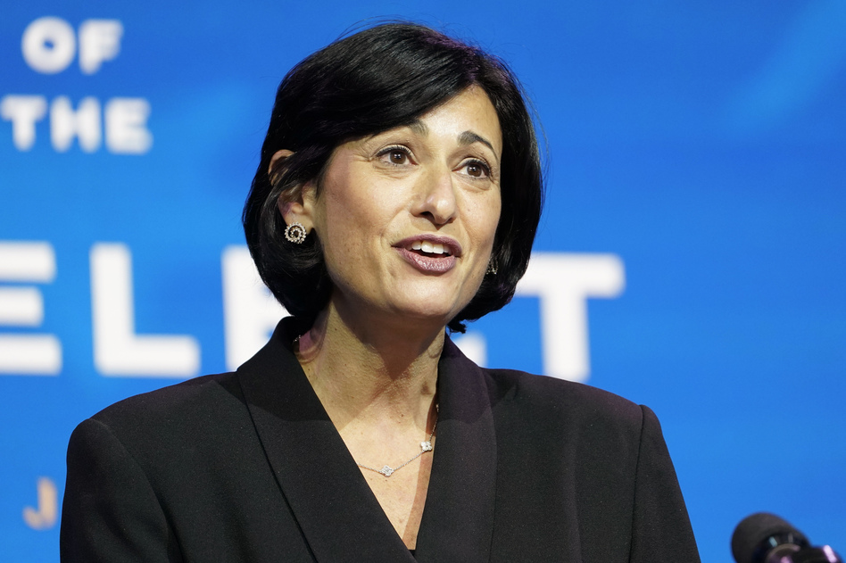 Dr. Rochelle Walensky likens the call she got from the Biden team, asking her to lead the CDC amid a pandemic, to a hospital alarm that goes off when a patient's heart has stopped. "I got called during a code," she says. "And when you get called during a code, your job is to be there to help." (Susan Walsh/AP)