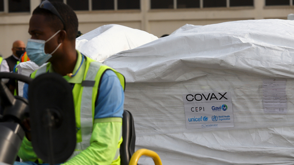 A shipment of COVID-19 vaccines from the COVAX global program arrived at the Kotoka International Airport in Accra on Wednesday, as Ghana received the group