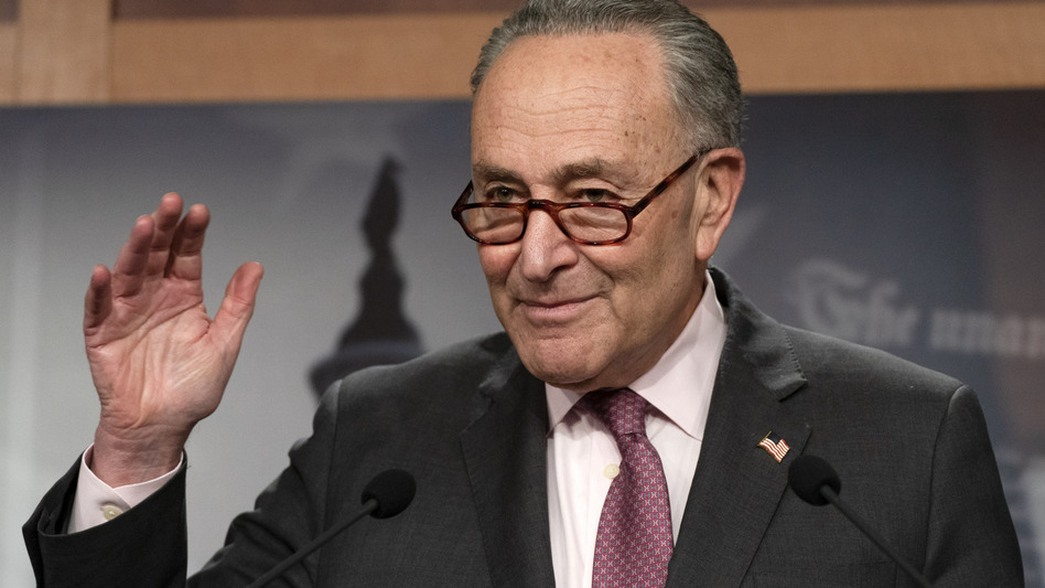 Senate Majority Leader Chuck Schumer, D-N.Y., is working to keep both moderates and progressives inside his caucus on board with the $1.9 trillion coronavirus relief bill and pass it this week. (Jacquelyn Martin/AP)