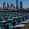 Empty Desks At U.N. Represent Millions Of Children Who Have Missed School In Pandemic