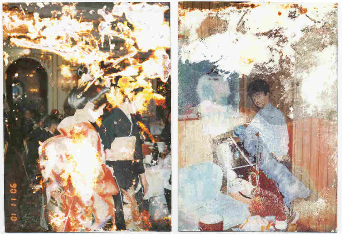 Damaged family photos from Japan's tsunami and nuclear disaster in 2011.