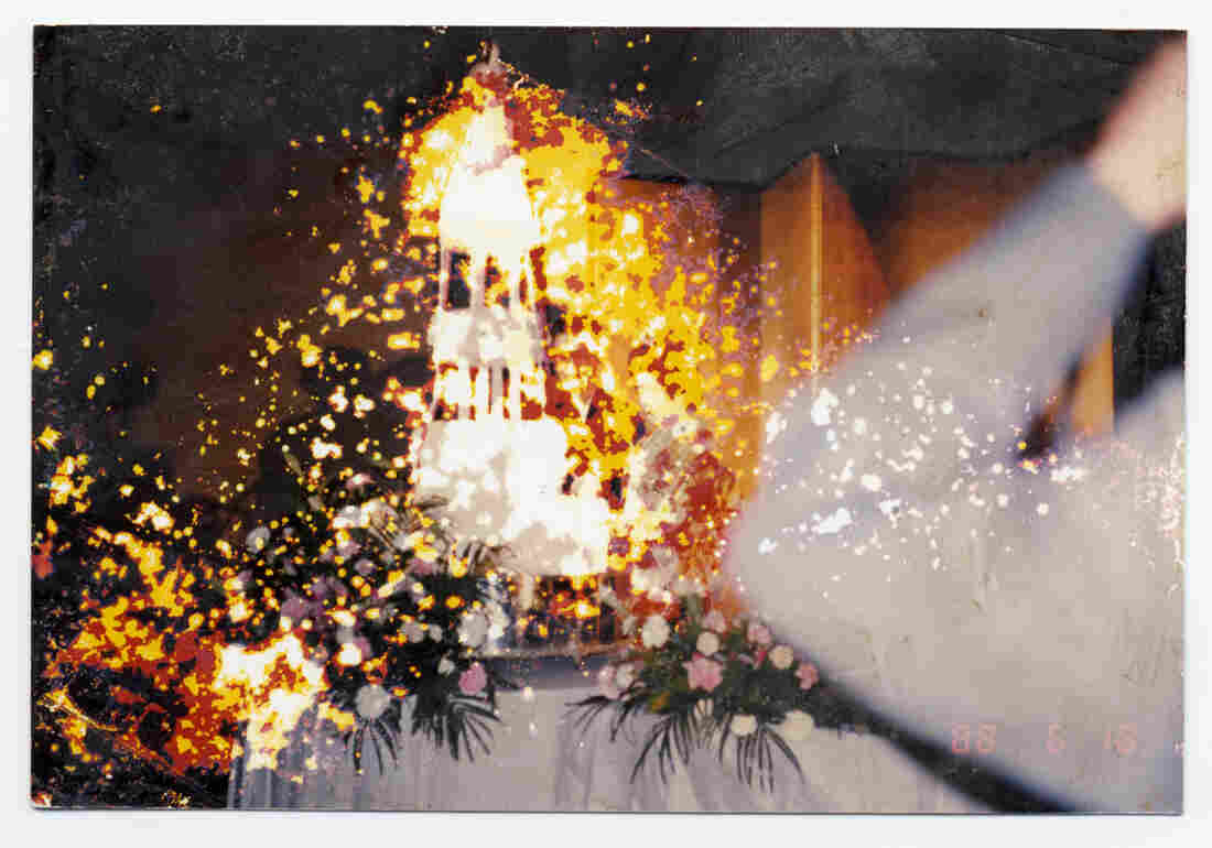 Damaged family photos from Japan's tsunami and nuclear disaster in 2011.
