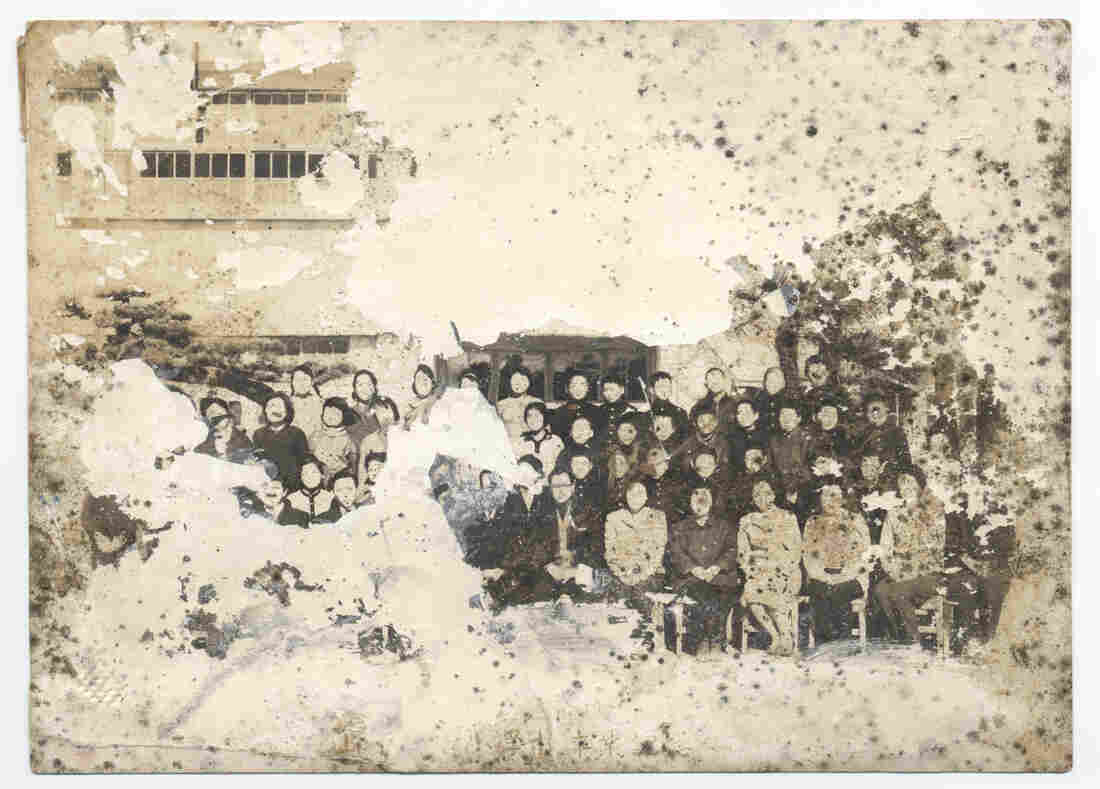 Damaged family photos from Japan's tsunami and nuclear disaster in 2011.