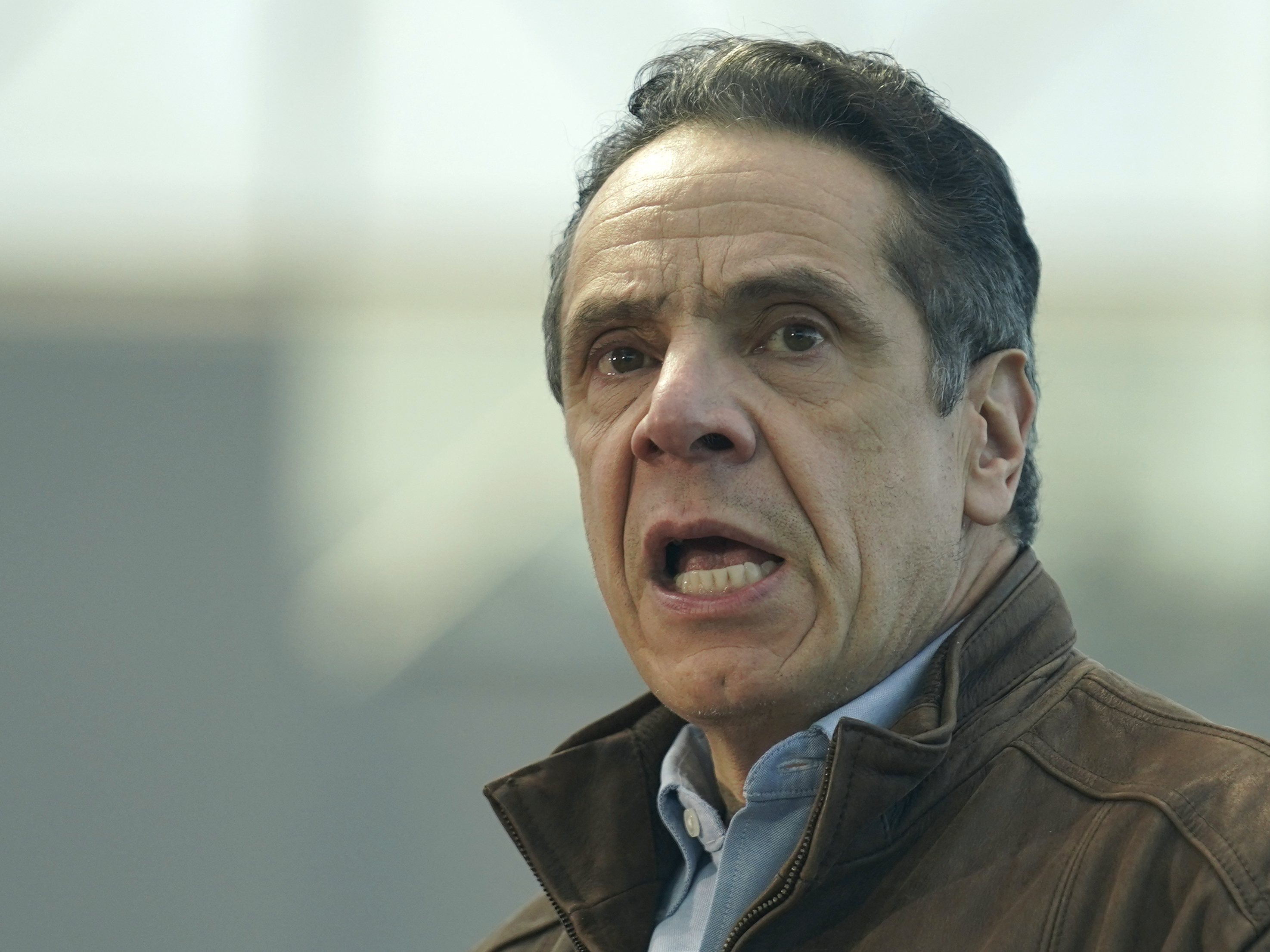New York Gov. Andrew Cuomo, here in March, has announced he is stepping down. It's a remarkable turn of events from last year when Cuomo was seen as a rising star in the Democratic Party for his handling of the coronavirus pandemic. (Pool/AFP via Getty Images)