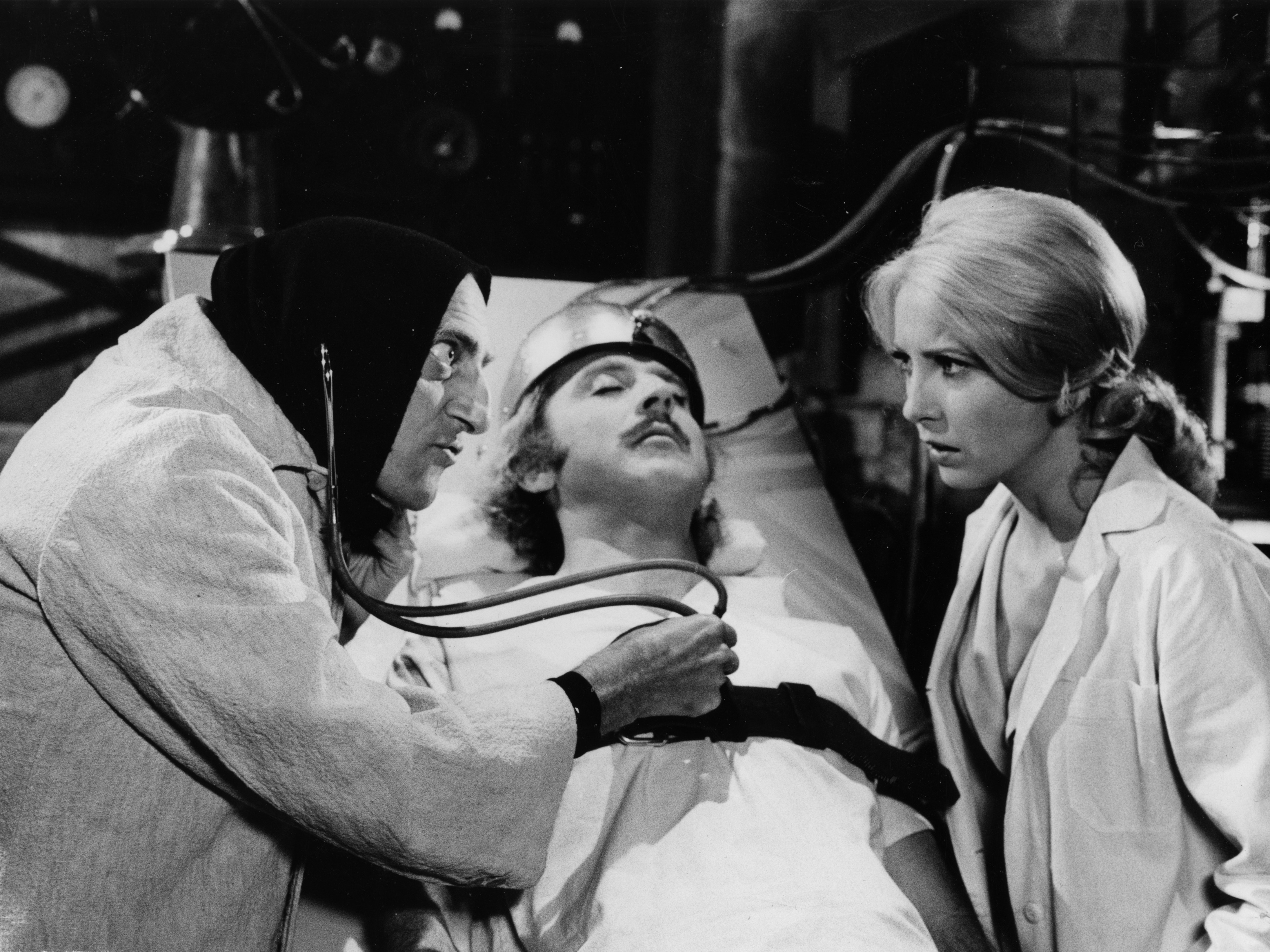 Teri Garr, actor, comedian and multiple sclerosis ambassador, dies at 79 1 Marty Feldman listens to Gene Wilders' heart as Teri Garr looks on in a scene from the movie Young Frankenstein.
