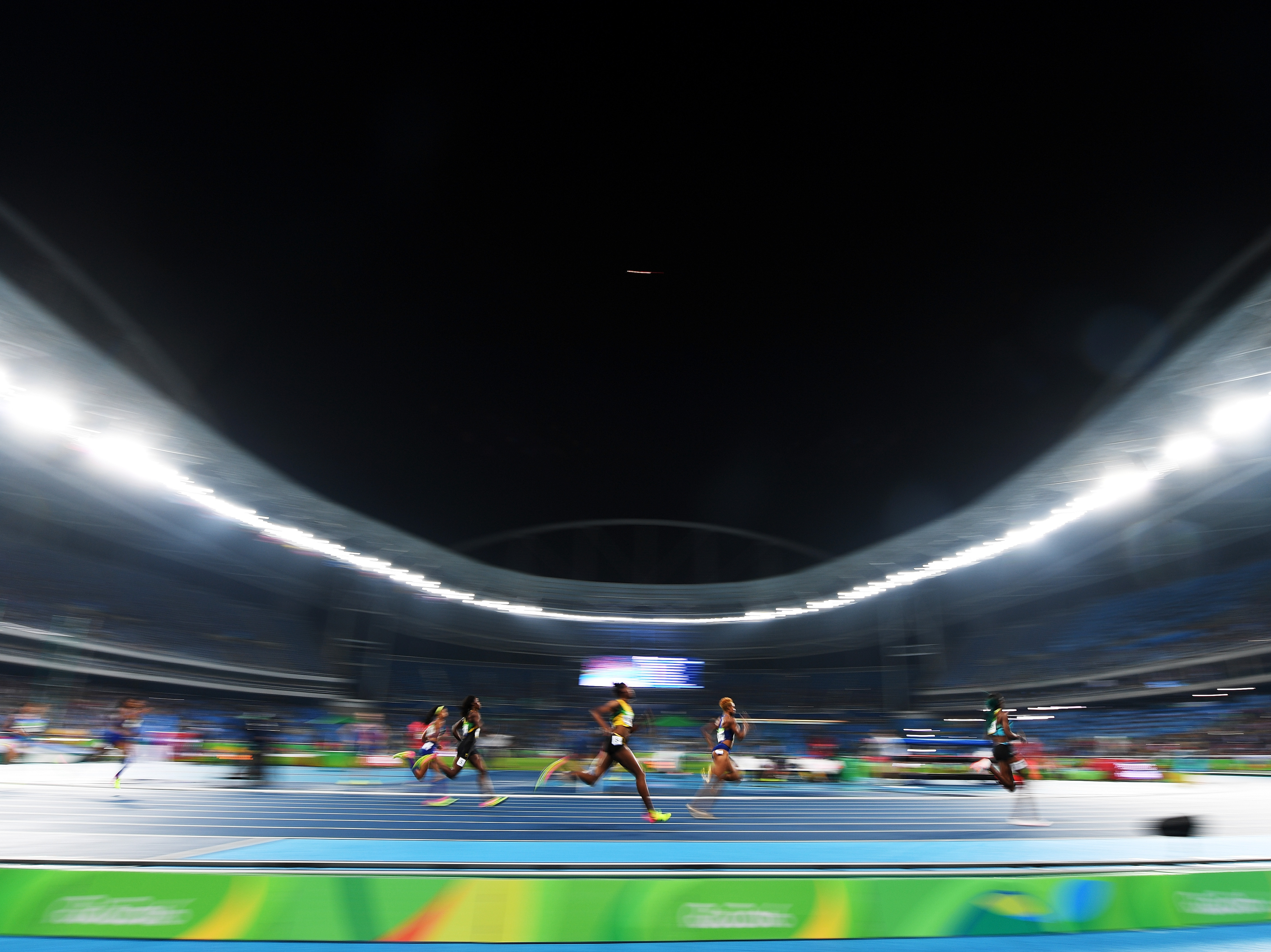 Roughly 35 bills are being proposed that would limit or prohibit transgender women from competing in women's athletics. Above, athletes run in the Women's 400 meter final during the Rio 2016 Olympic Games. (Shaun Botterill/Getty Images)