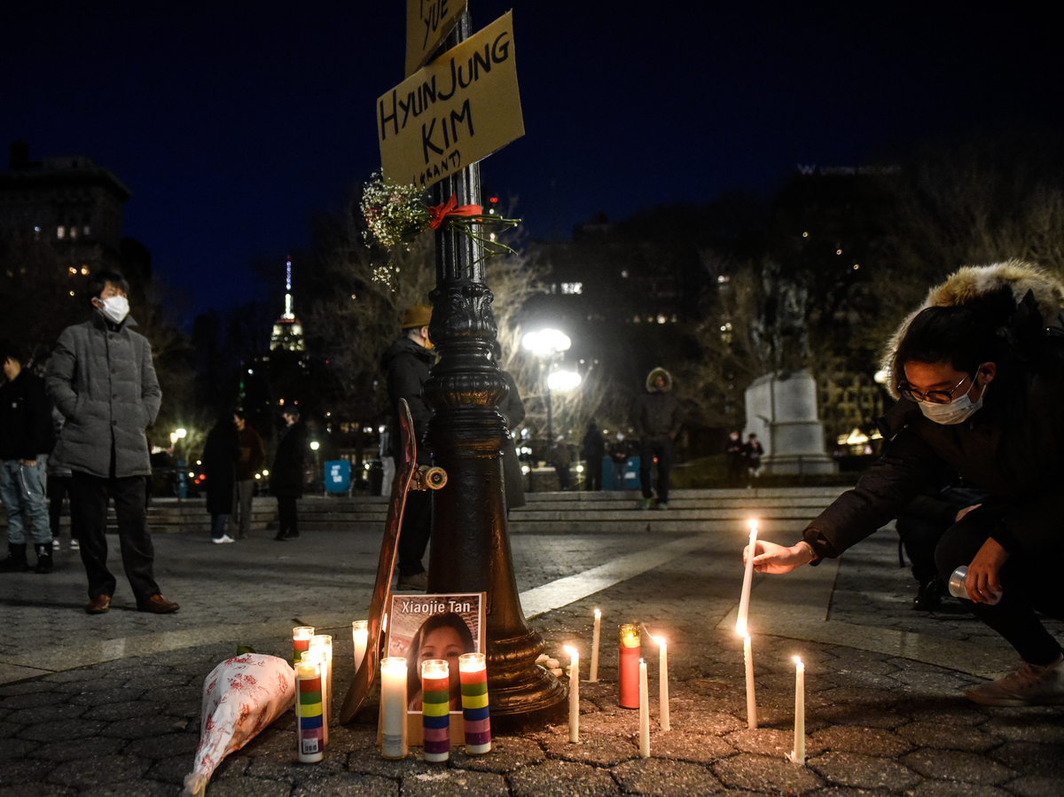 Vigils For Atlanta Victims And Anti-Racism Protests Draw Thousands Across U.S. : NPR