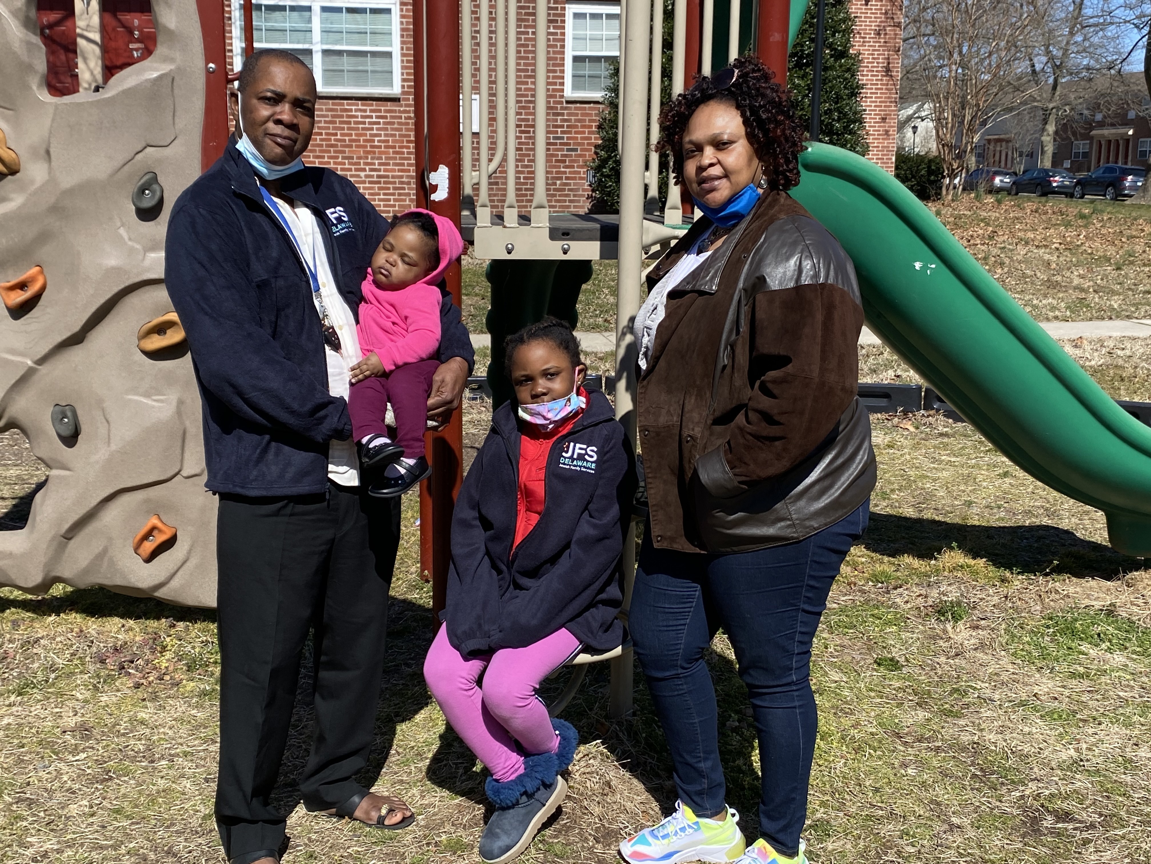 The Mulema family fled the Central African Republic, spent years in a refugee camp, and were eventually resettled in Newark, Del., by Jewish Family Services. (NPR)