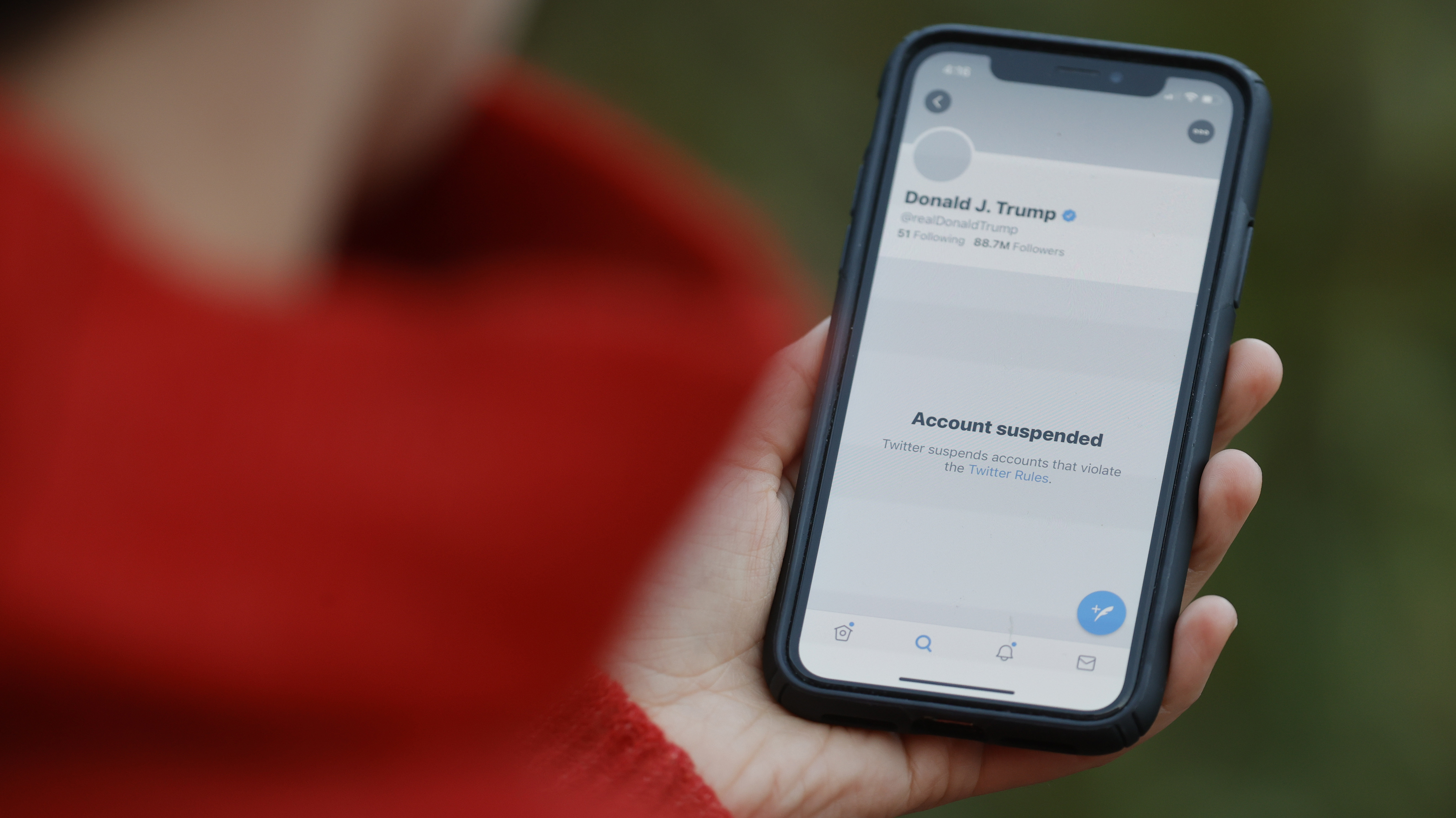 Former President Donald Trump, who was booted off Twitter and other social media platforms, is teasing the possibility of launching his own platform. (Getty Images)