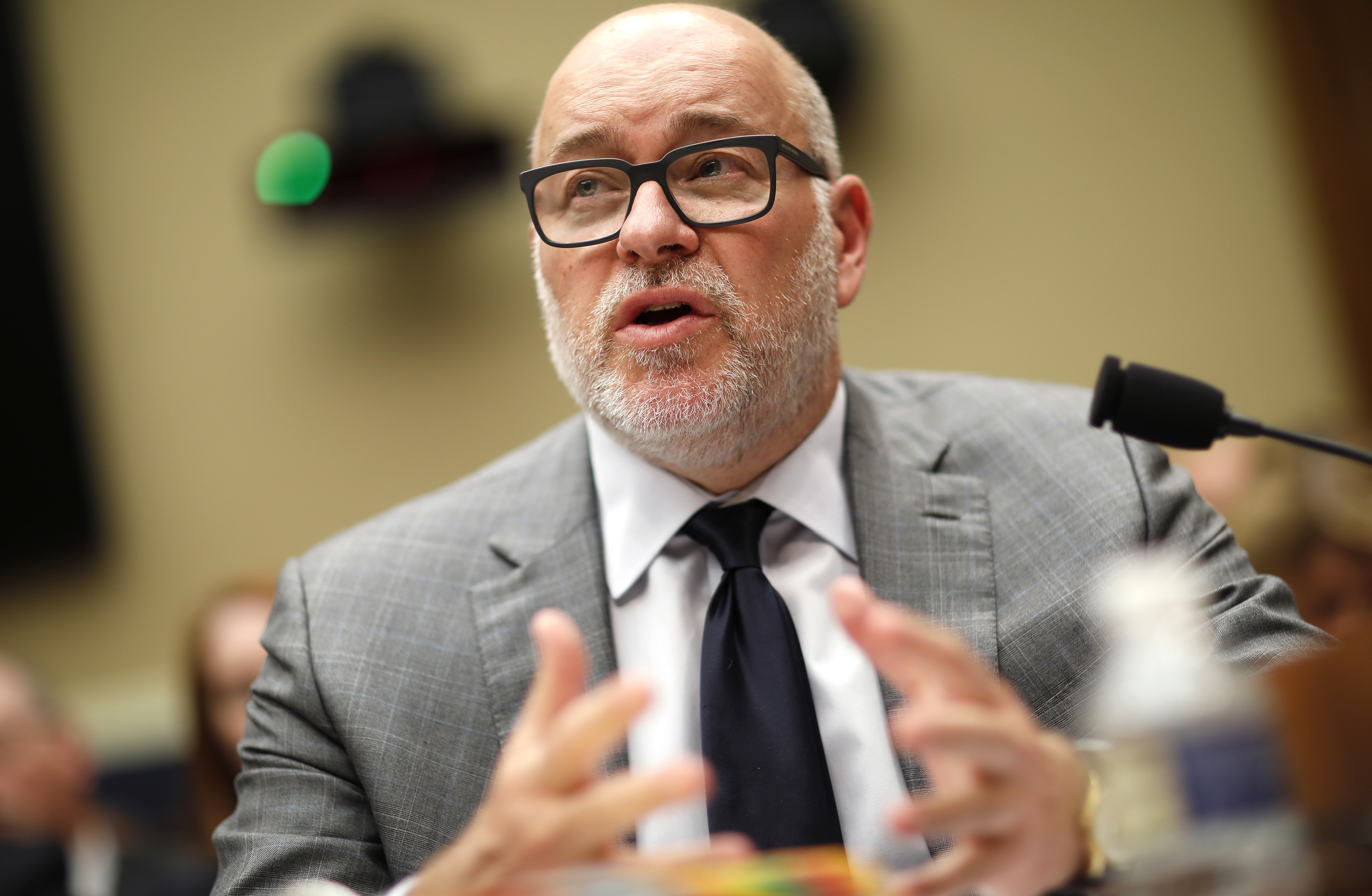 Steve Collis, president and chief executive officer of AmerisourceBergen Corp., testifies during a House Energy and Commerce Subcommittee hearing on May 8, 2018. (Getty Images)