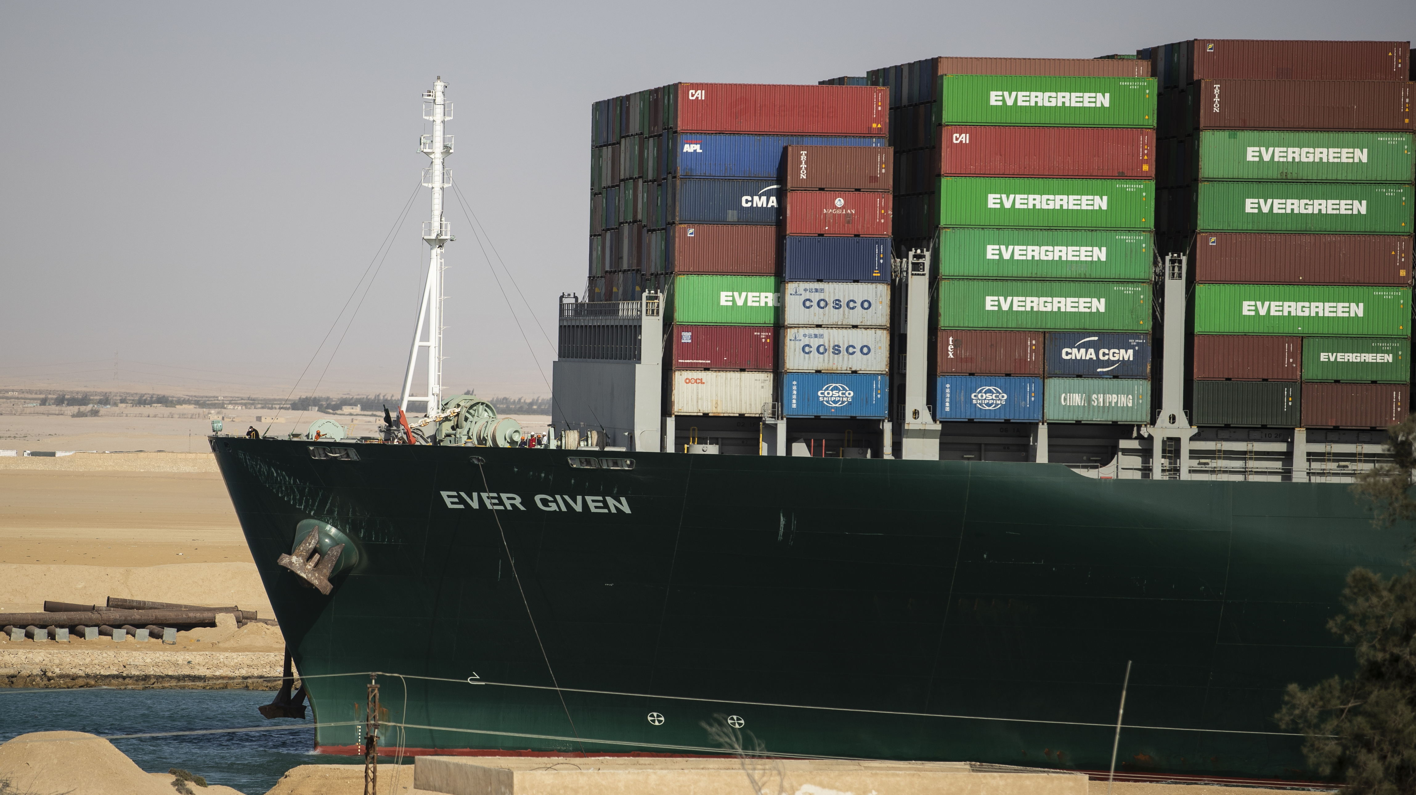 Ship happens Coffee, livestock, Ikea furniture among the objects stuck