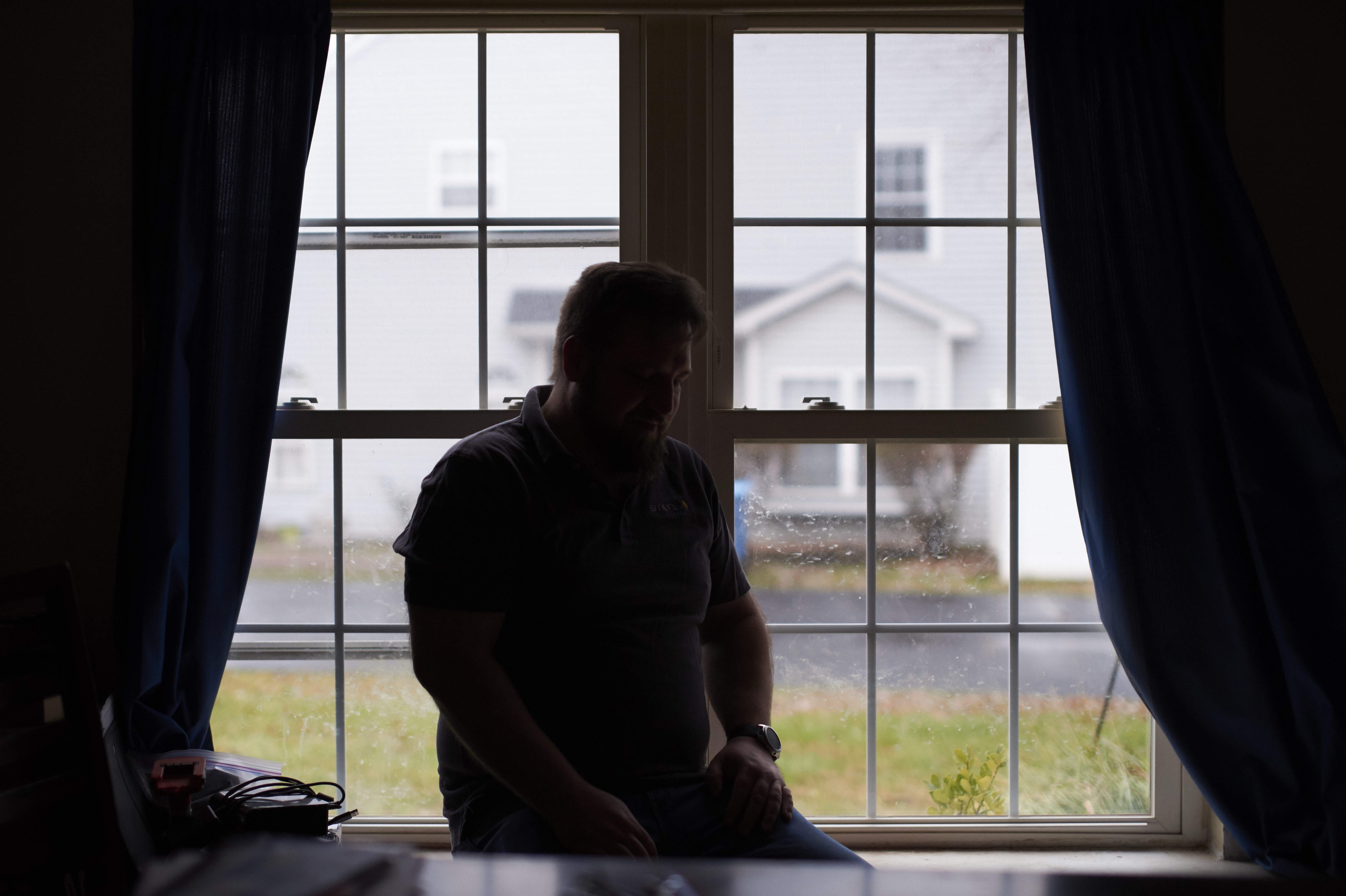 Drew Lehman of Lansdale, Pa., became unable to work after a traumatic car accident. He is currently navigating the confusing, bureaucratic process of getting his federal student loans discharged. (Natalie Piserchio for NPR)