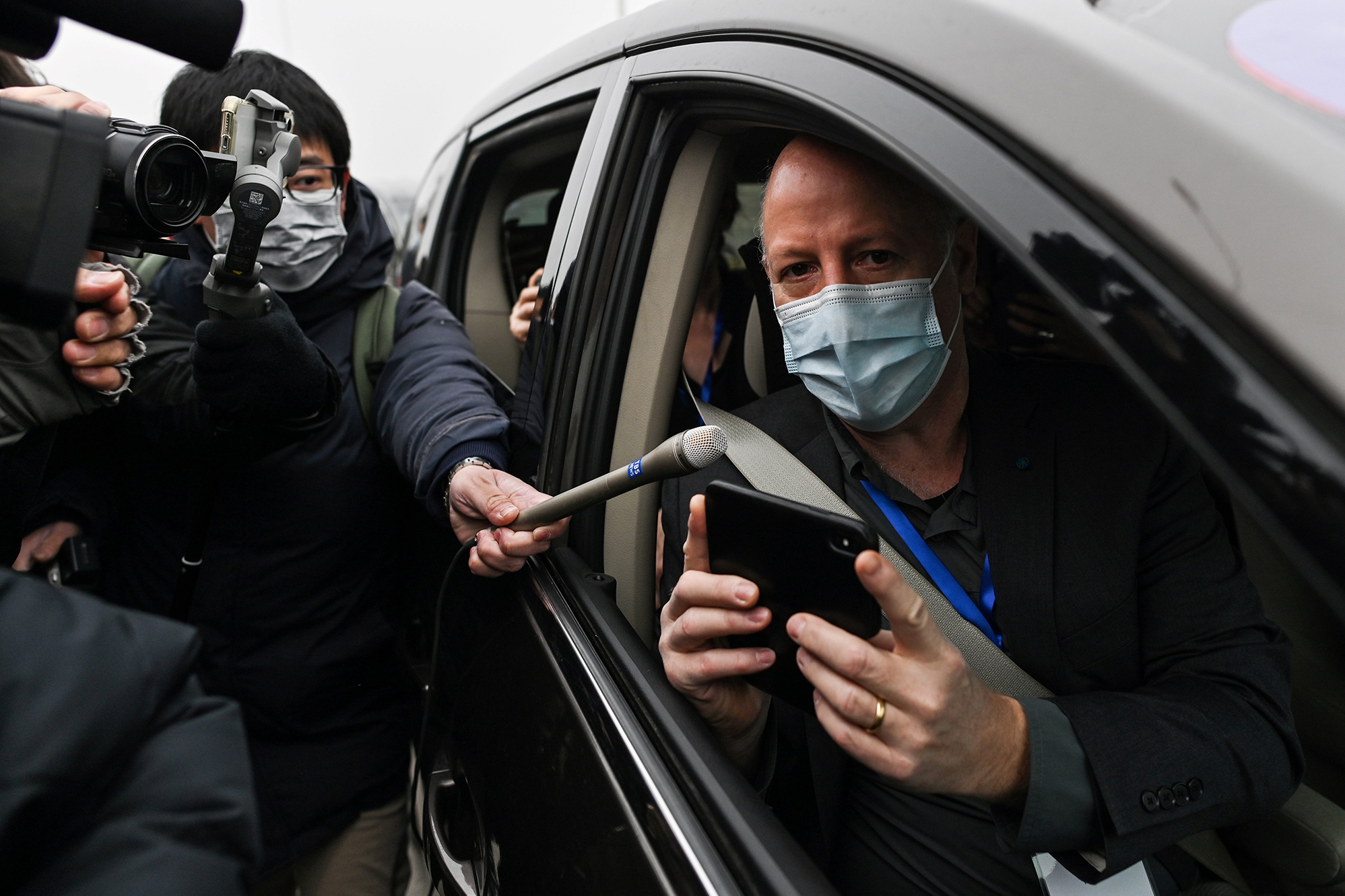 World Health Organization investigative team member Peter Daszak (shown here during a trip to China in February) tells NPR that the group's report calls for additional research on farms that breed exotic animals in southern China. (AFP via Getty Images)