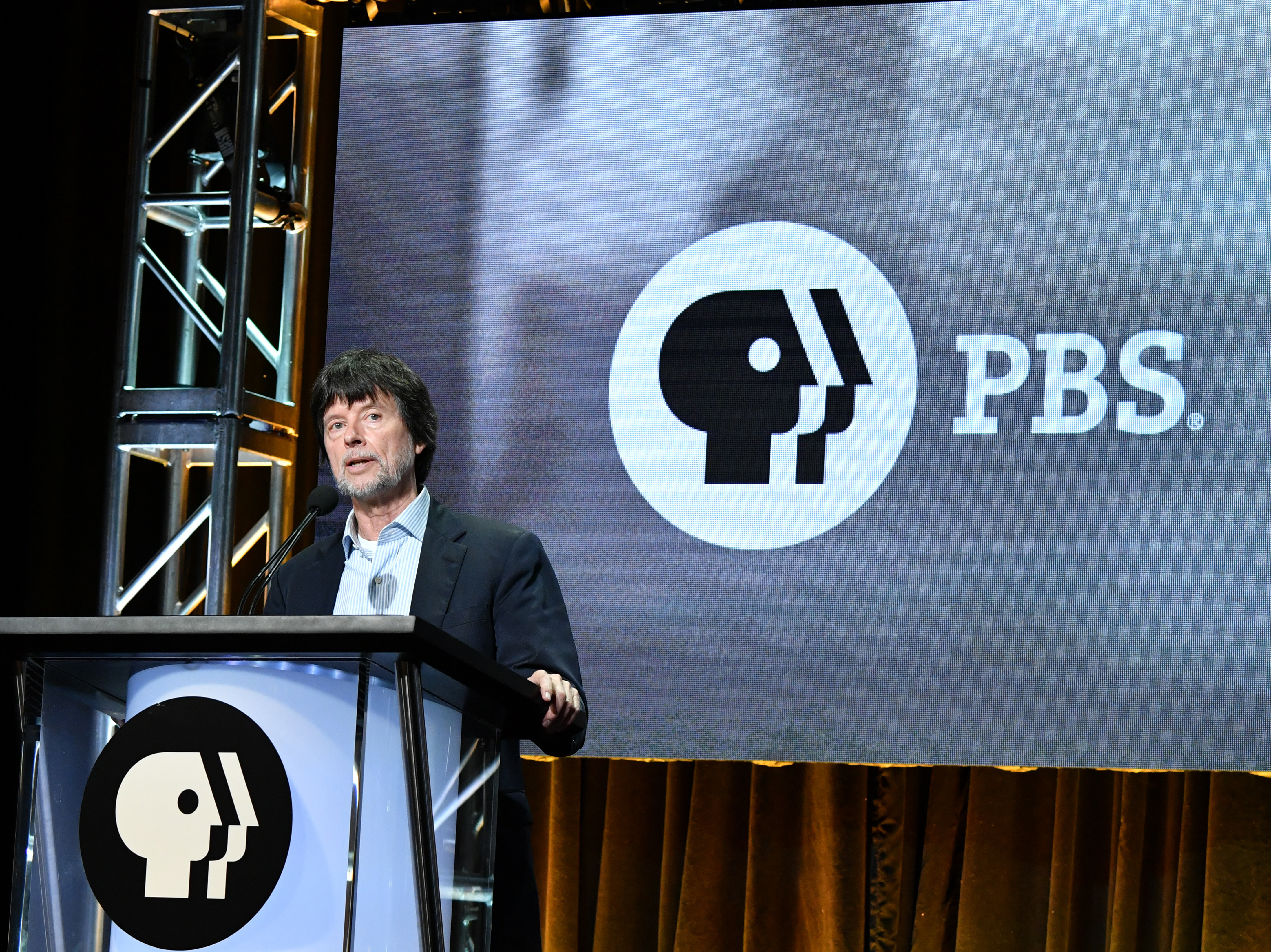 Ken Burns speaks during the PBS segment of the Summer 2019 Television Critics Association Press Tour.