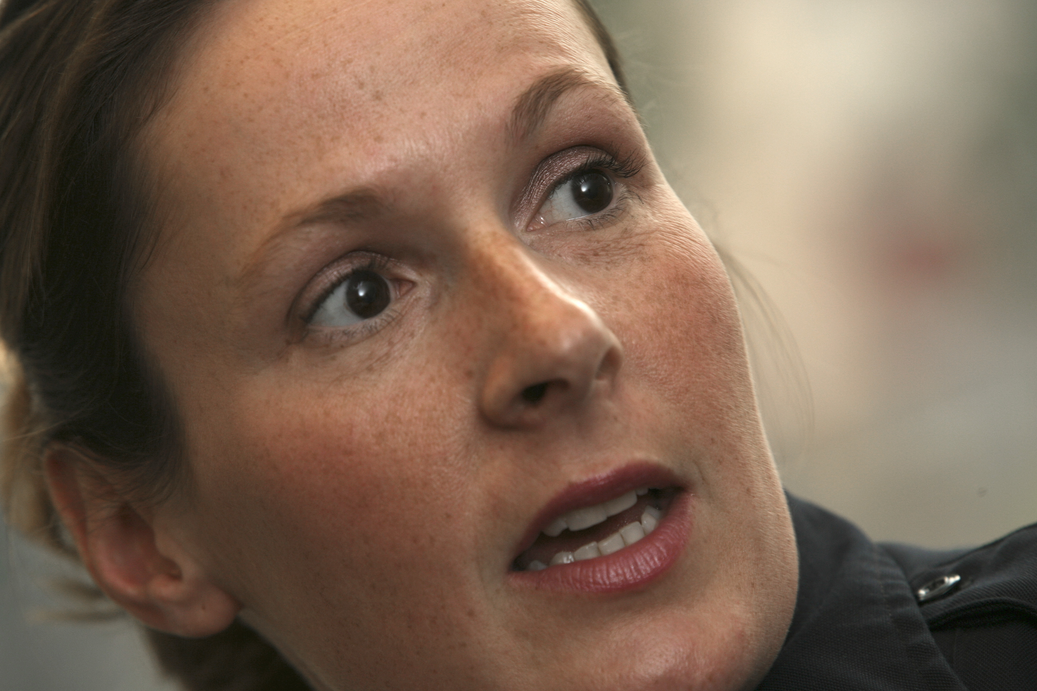 Kim Potter, pictured in 2007, shot Daunte Wright, a 20-year-old Black man, during a traffic stop Sunday. She resigned from the Brooklyn Center, Minn., police on Tuesday after 26 years on the force. (Minneapolis Star Tribune via Getty Images)