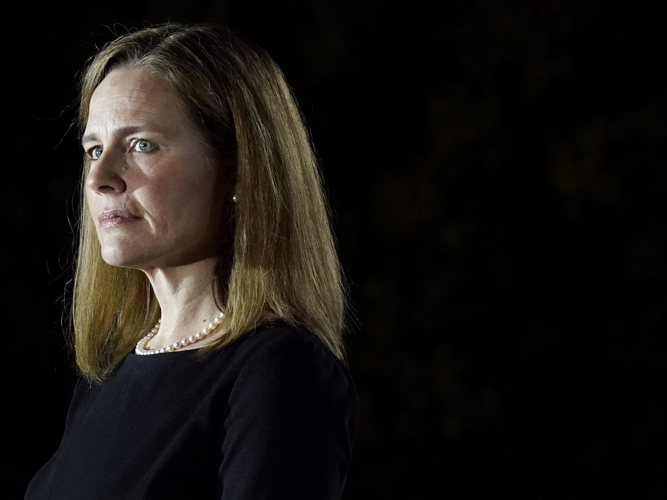 The Democratic lawmakers' recusal letter comes at an awkward time for Justice Amy Coney Barrett after reports of her receiving a $2 million advance for a book deal. (Patrick Semansky/AP)