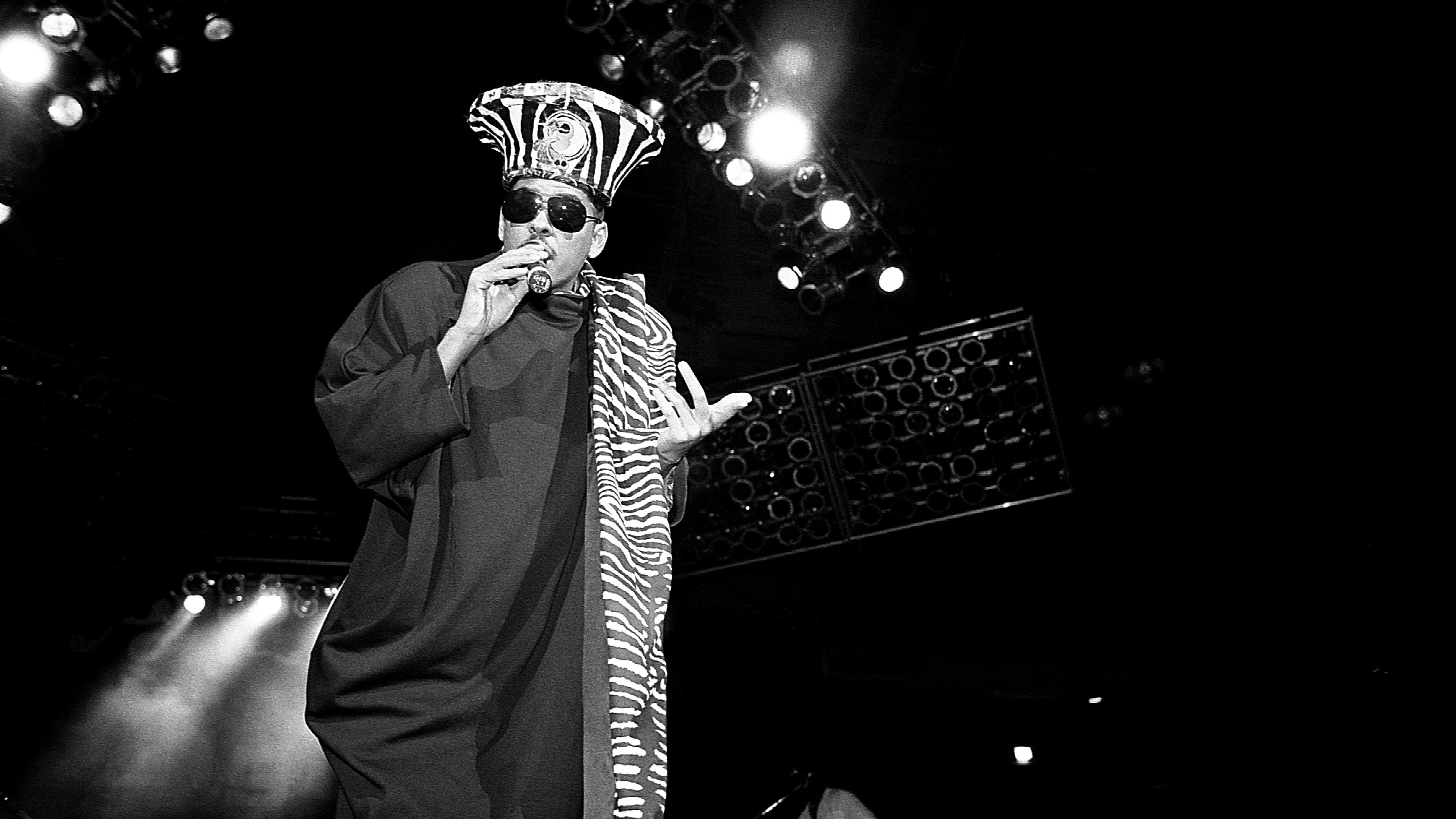 Digital Underground, led by Shock G, shown here in 1990, was one of the early rap groups to follow the example — in sound and energy — set by George Clinton and Parliament Funkadelic.