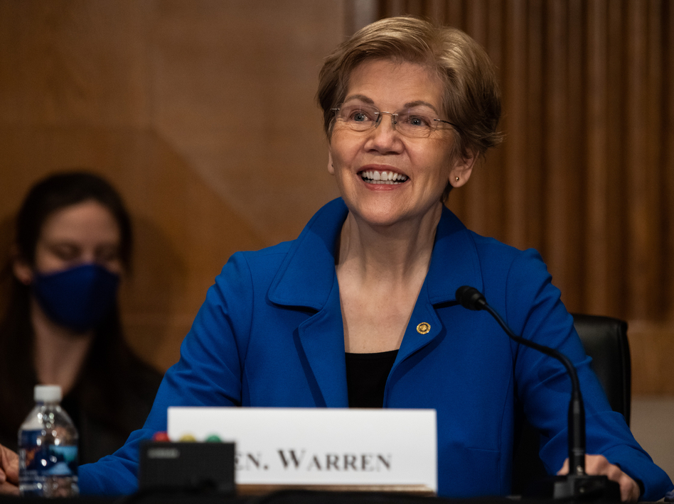 Sen. Elizabeth Warren, a Democrat from Massachusetts, still has a Plan for That and much to discuss in her new book. (Bloomberg via Getty Images)