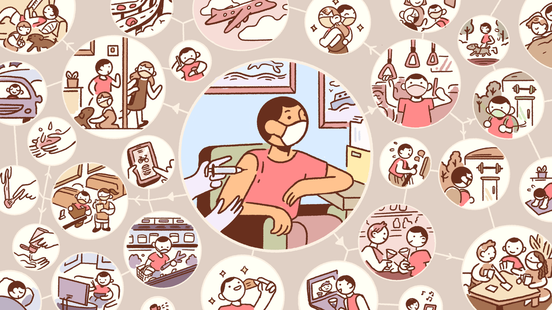 So you've been vaccinated. Congrats! It means that many types of interactions pose a much lower risk than they did before you got jabbed. However, there are still risks to be aware of.