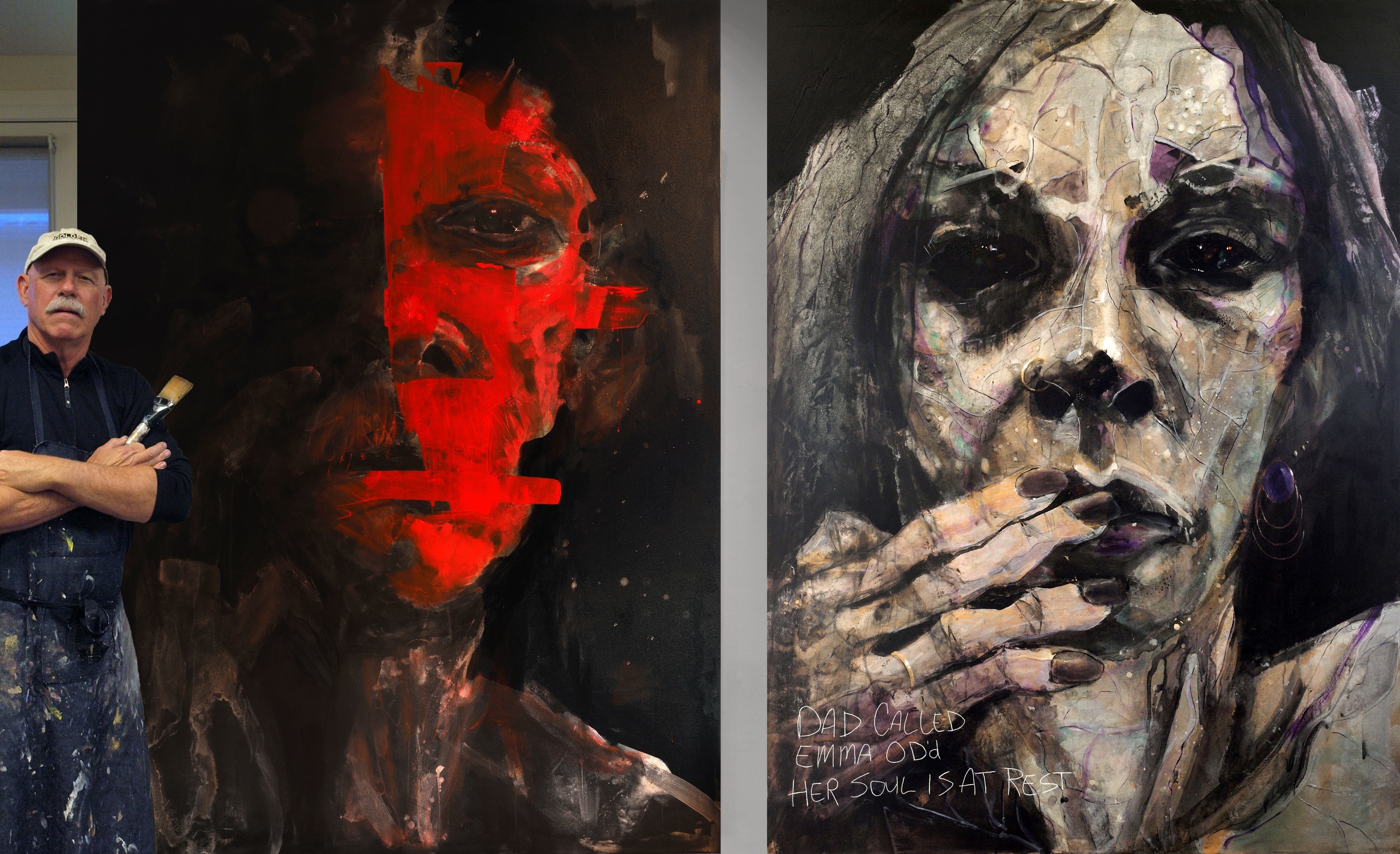 Artist William Stoehr says he wants his portraits to show that addiction affects everyone, and to prompt the sort of conversations that people began having about HIV/AIDS decades ago. (William Stoehr)