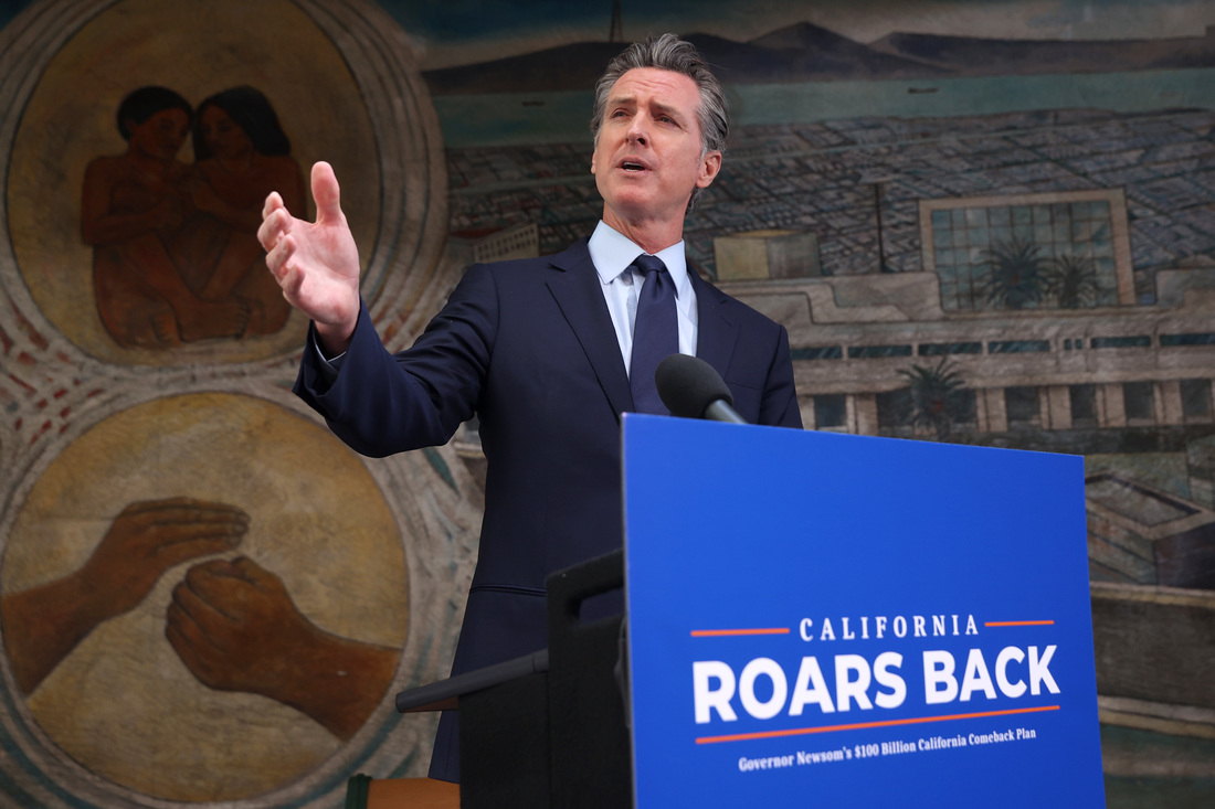 Facing A Recall, Gov. Newsom Says More Stimulus Checks Are On The Way : NPR