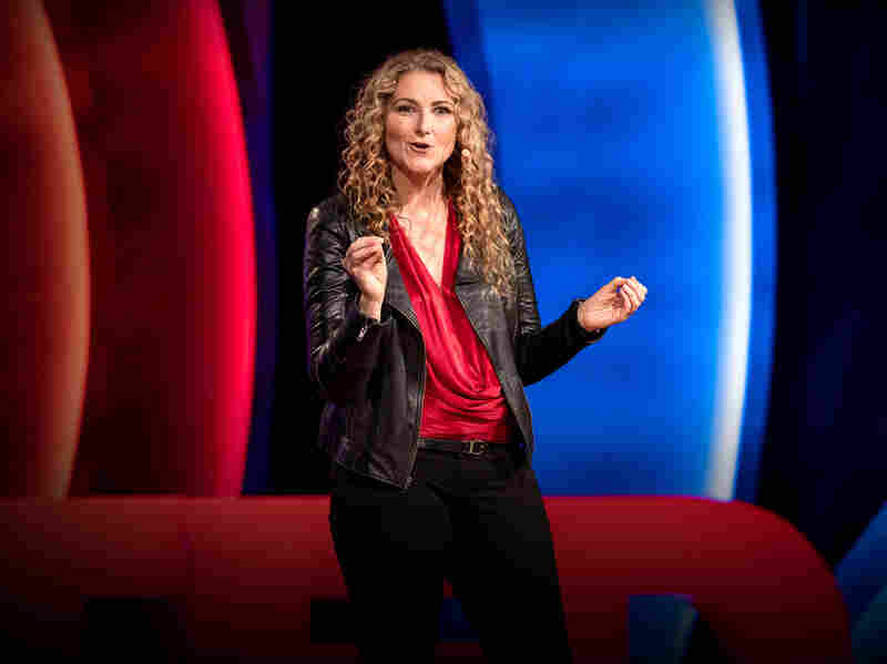 Jen Gunter on the TED stage.