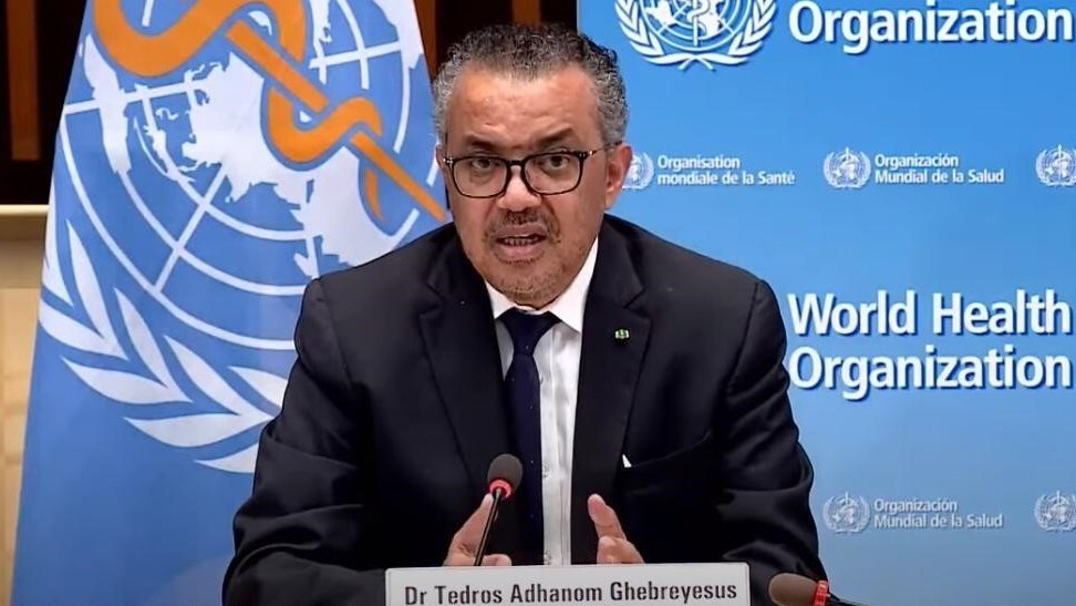 &quot;At present, pathogens have greater power than WHO,&quot; World Health Organization leader Tedros Adhanom Ghebreyesus said on Monday. &quot;They exploit our interconnectedness and expose our inequities and divisions.&quot; Tedros is seen speaking earlier this month in Geneva, Switzerland. (Xinhua News Agency/Getty Images)