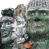 2 Artists Want G-7 Leaders To End E-Waste. So They Sculpted Them Out Of Trash