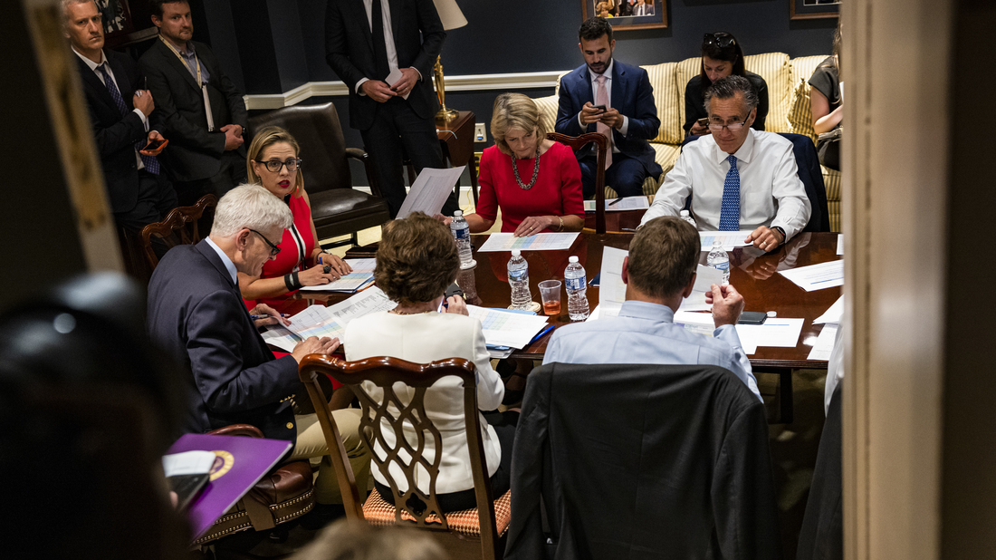 10 Senators Say They Agree On Infrastructure 'Framework' — But There Are Few Details : NPR 10 Senators Say They Agree On Infrastructure 'Framework' — But There Are Few Details : NPR