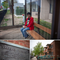 Phyllis Frelix depends on the bus that stops in front of her building in Cleveland's Lakeview Terrace neighborhood.