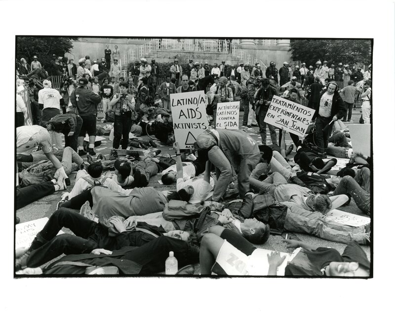 The Latino Caucus at Storm the NIH on May 21, 1990