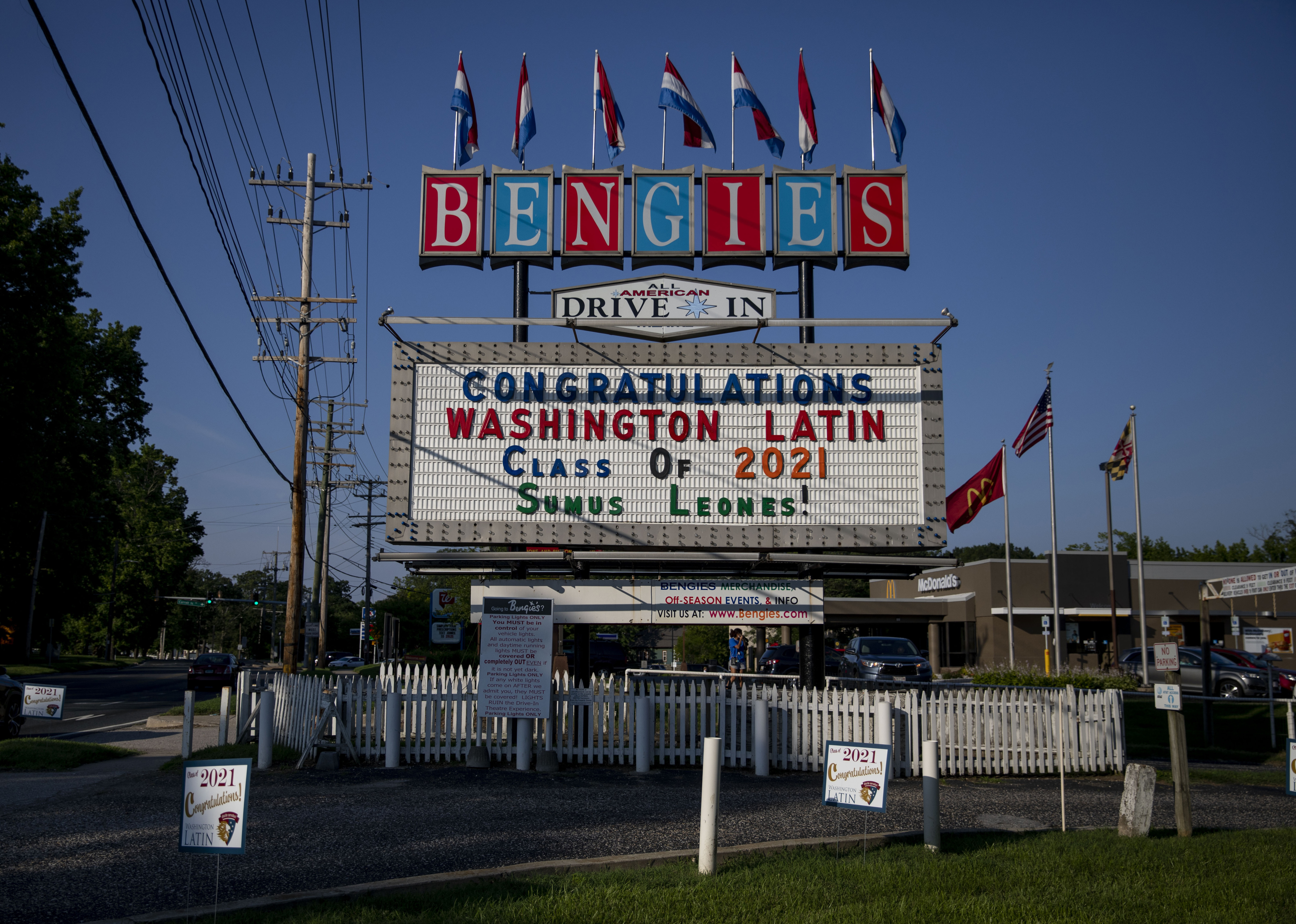 High School Graduations Brought Joy This Year, Even If They Weren't Back To Normal 8 This was the second year Washington Latin Public Charter School held graduation at Bengies Drive-In Theatre, east of Baltimore.