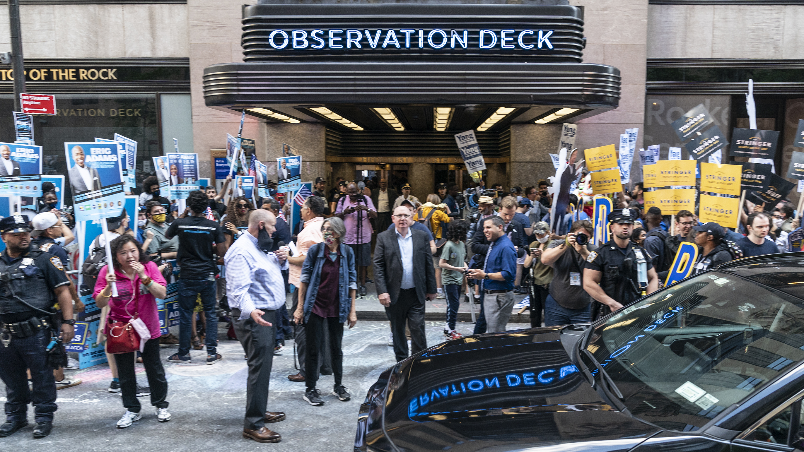 New York Democrats will rank their choices for mayor on Tuesday, in a tight primary race among eight major candidates: Eric Adams, Kathryn Garcia, Maya Wiley, Andrew Yang, Scott Stringer, Ray McGuire, Shaun Donovan and Dianne Morales. (Pacific Press/LightRocket via Getty Images)