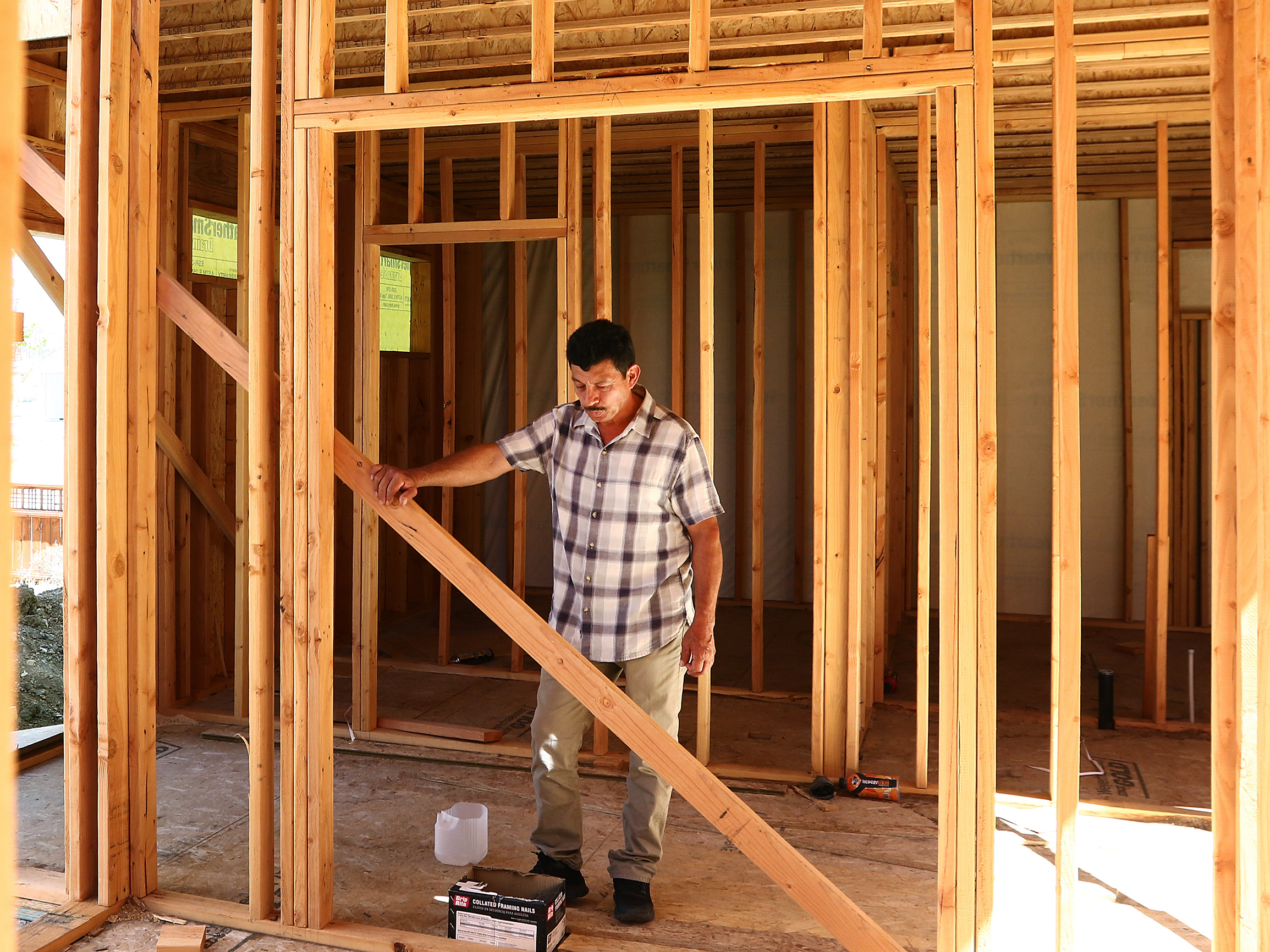 As Western Wildfires Worsen, FEMA Is Denying Most People Who Ask For Help 10 Jose Macias stands inside his new home, which is currently under construction. While he never got any aid from FEMA, Macias did receive some insurance money, but it wasn't enough to cover his expenses.