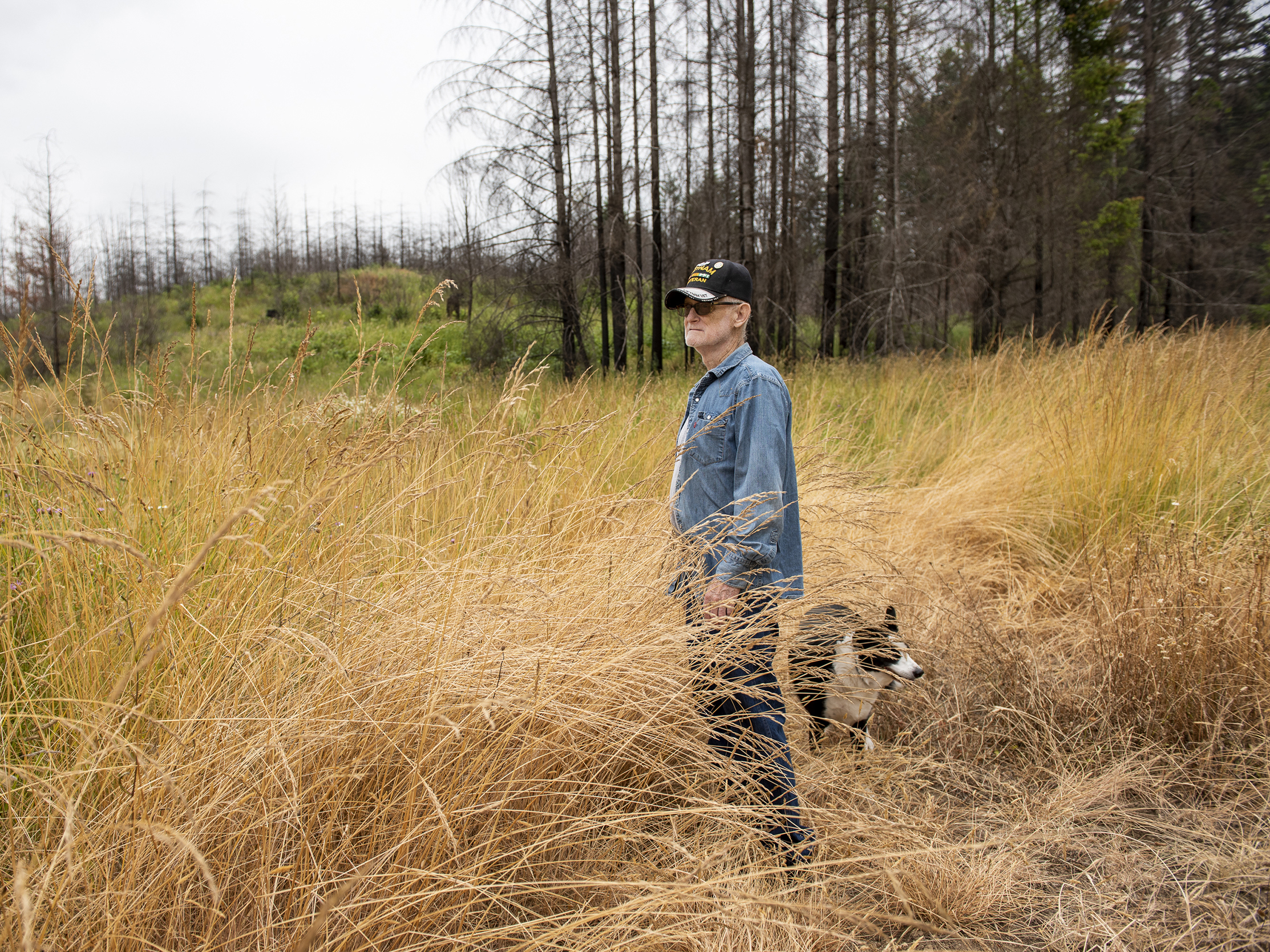 As Western Wildfires Worsen, FEMA Is Denying Most People Who Ask For Help 1 Francis Dairy examines the damage on the property near the home he shared with his wife, Brenda Dairy, in Gates, Ore. The home was destroyed by the Beachie Creek Fire in 2020.