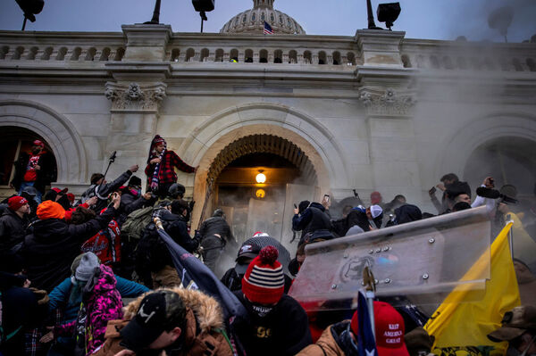 Trump supporters clash with police and security forces in an attempt to storm the U.S. Capitol on Jan. 6.