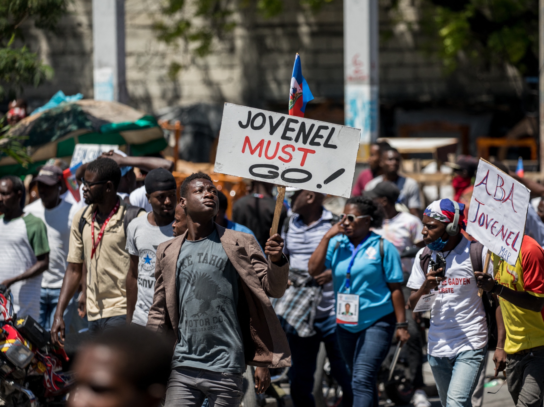 In March, Haitians in Port-au-Prince protested a draft constitutional referendum pushed by President Jovenel Moïse. (AFP via Getty Images)